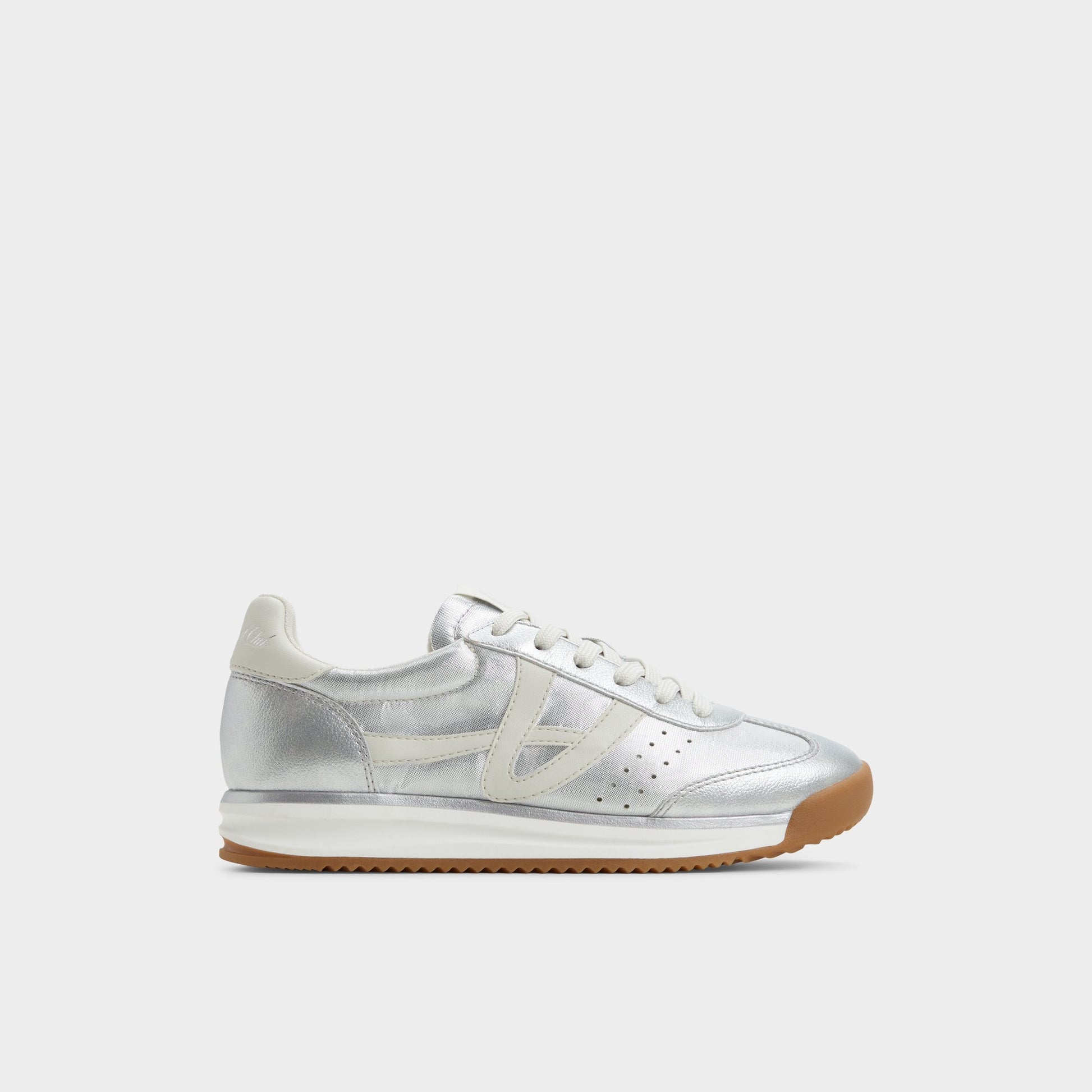 Main View of Silver Stepcount Jogger sneaker for Womens