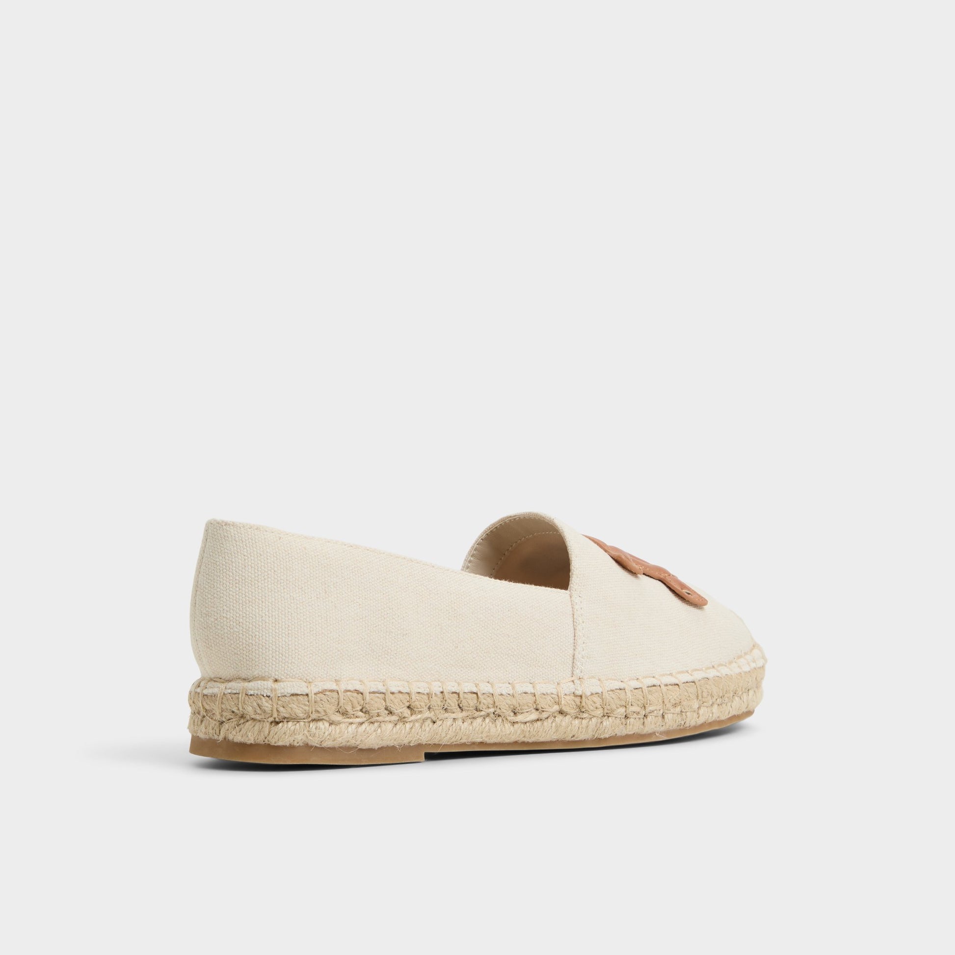 Three-quarter angle of Natural Santaclara Espadrille's back side
