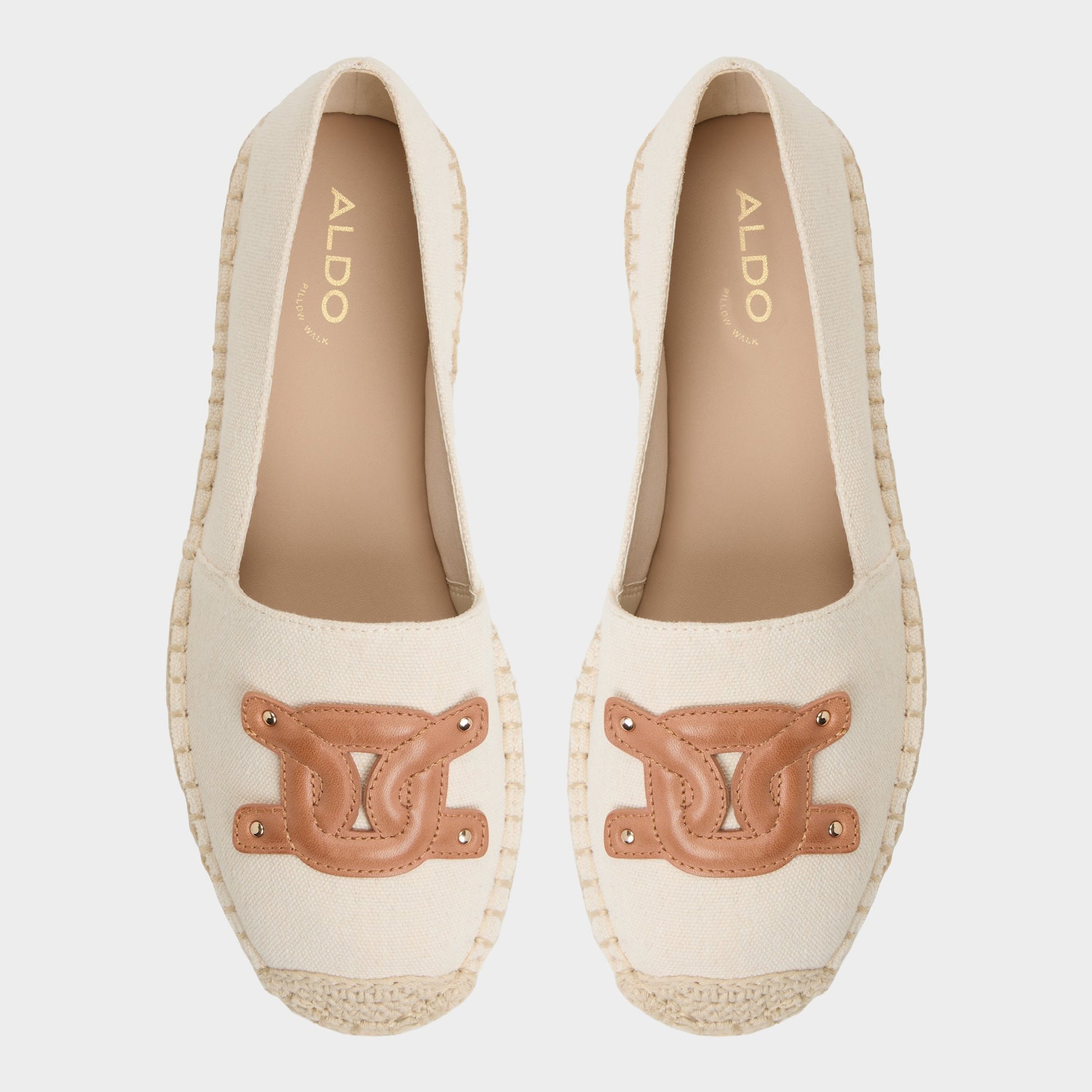 Top-down view of the Natural Santaclara Espadrille