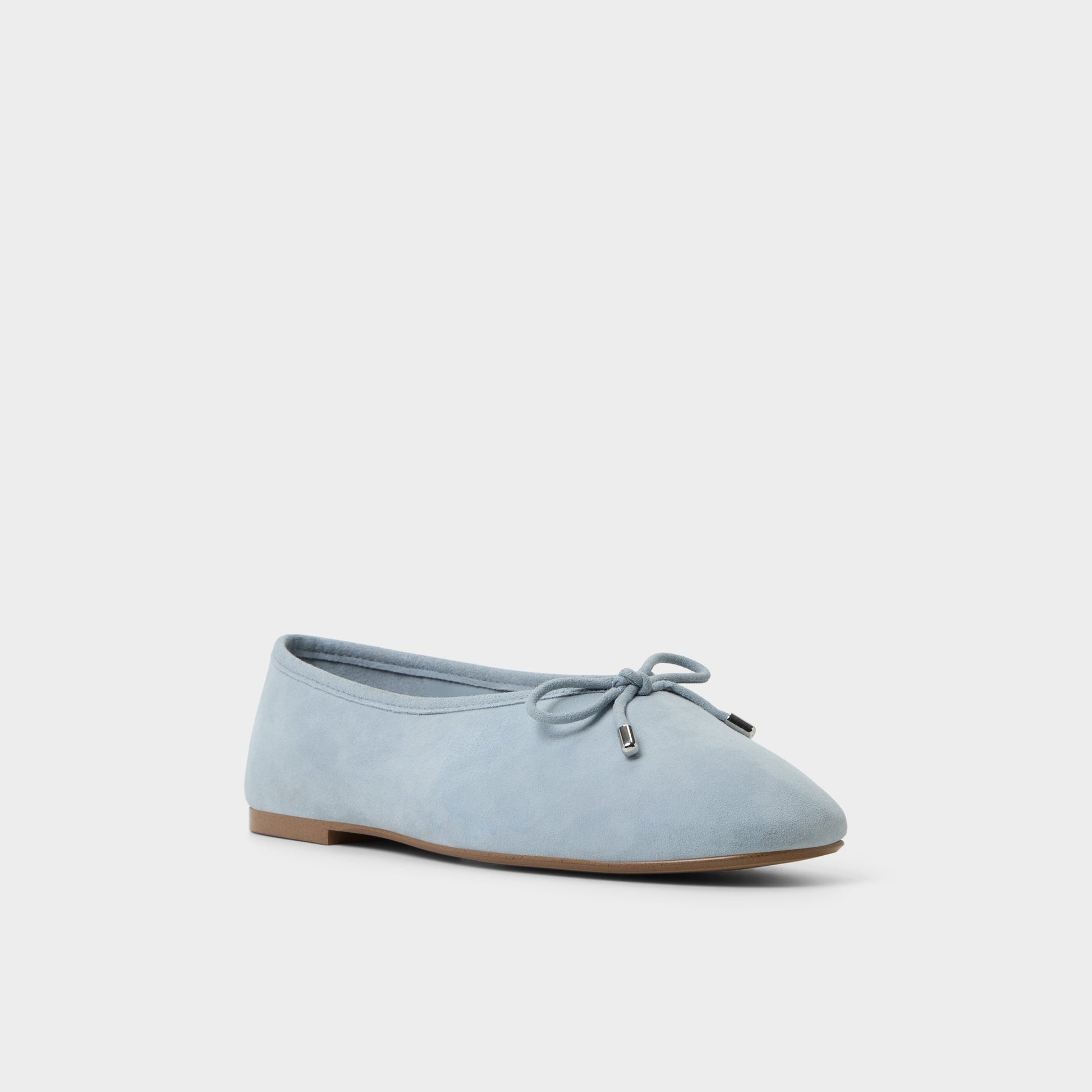 Angle de trois quarts de la face avant de Autre Bleu Joselie-xt Ballerina
