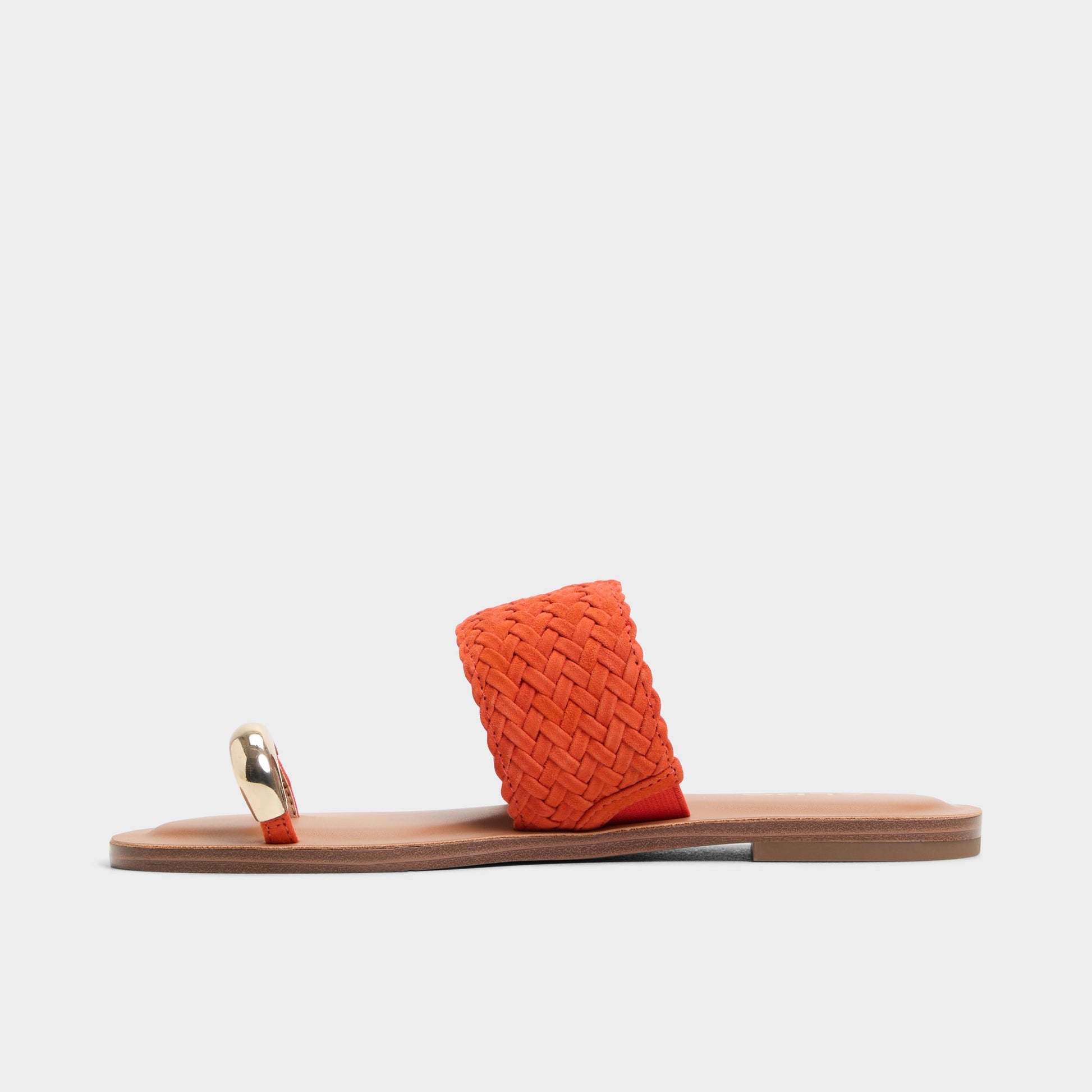 Side view of Medium Red Beachwalk Slide sandal