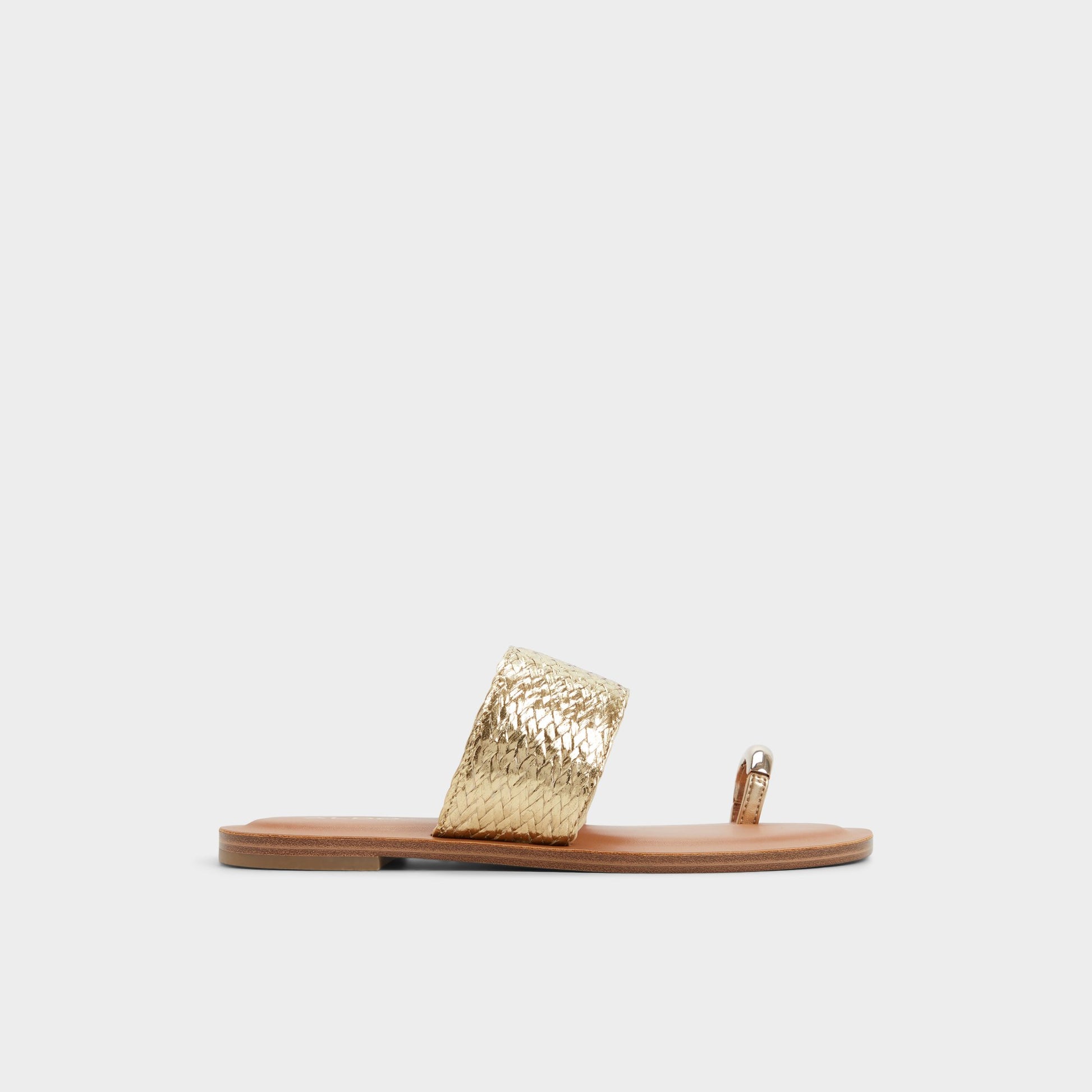 Main View of Gold Beachwalk Slide sandal for Womens