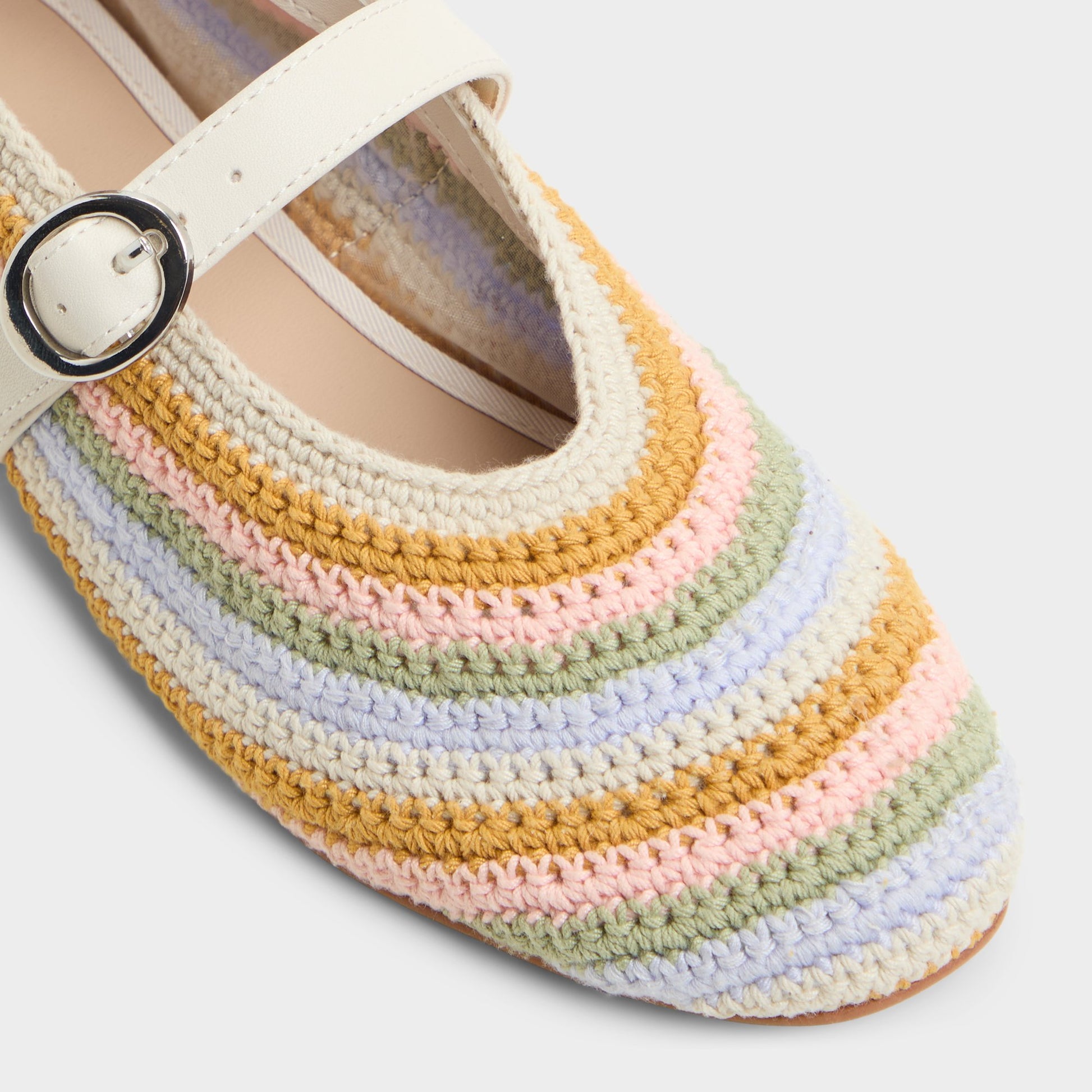 Close-up of the Bright Multi Quincey Ballerina