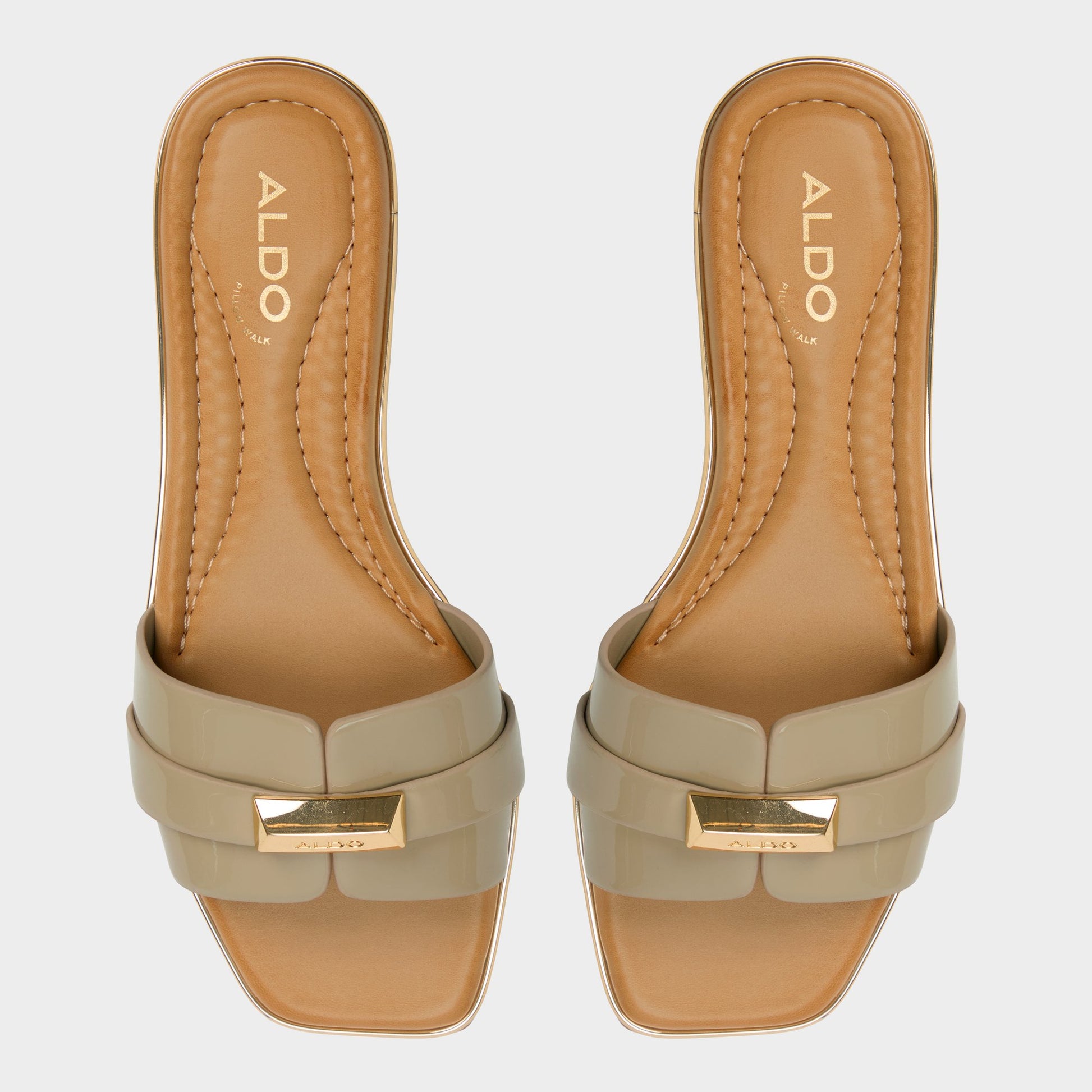 Top-down view of the Other Green Darine Slide sandal