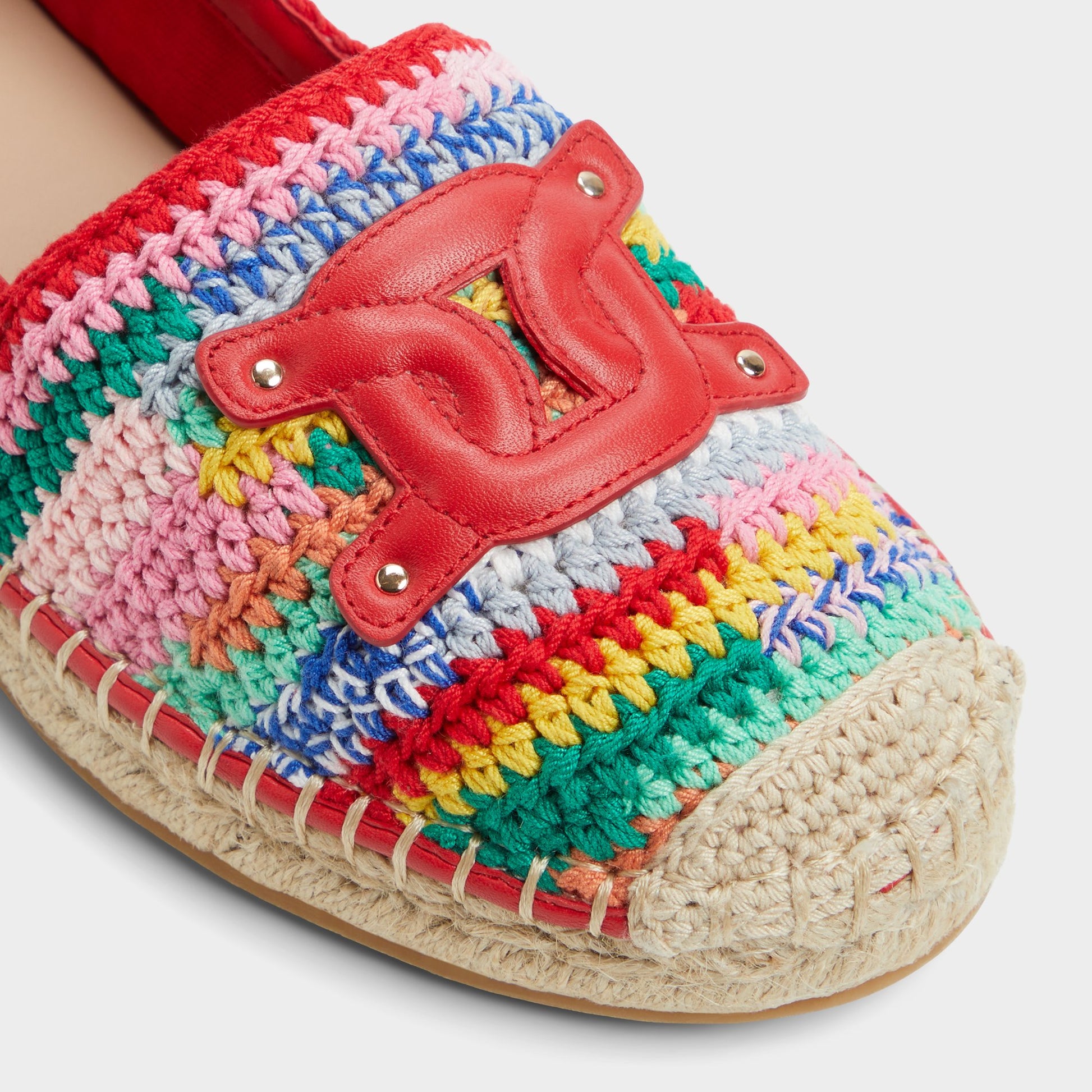 Close-up of the Bright Multi Santaclara Espadrille