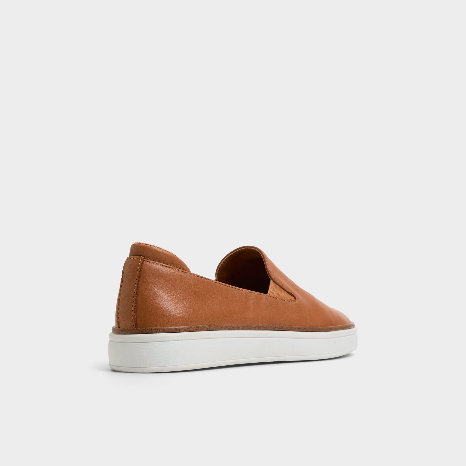 Three-quarter angle of Light Brown Ballivian Slip-on sneaker's back side