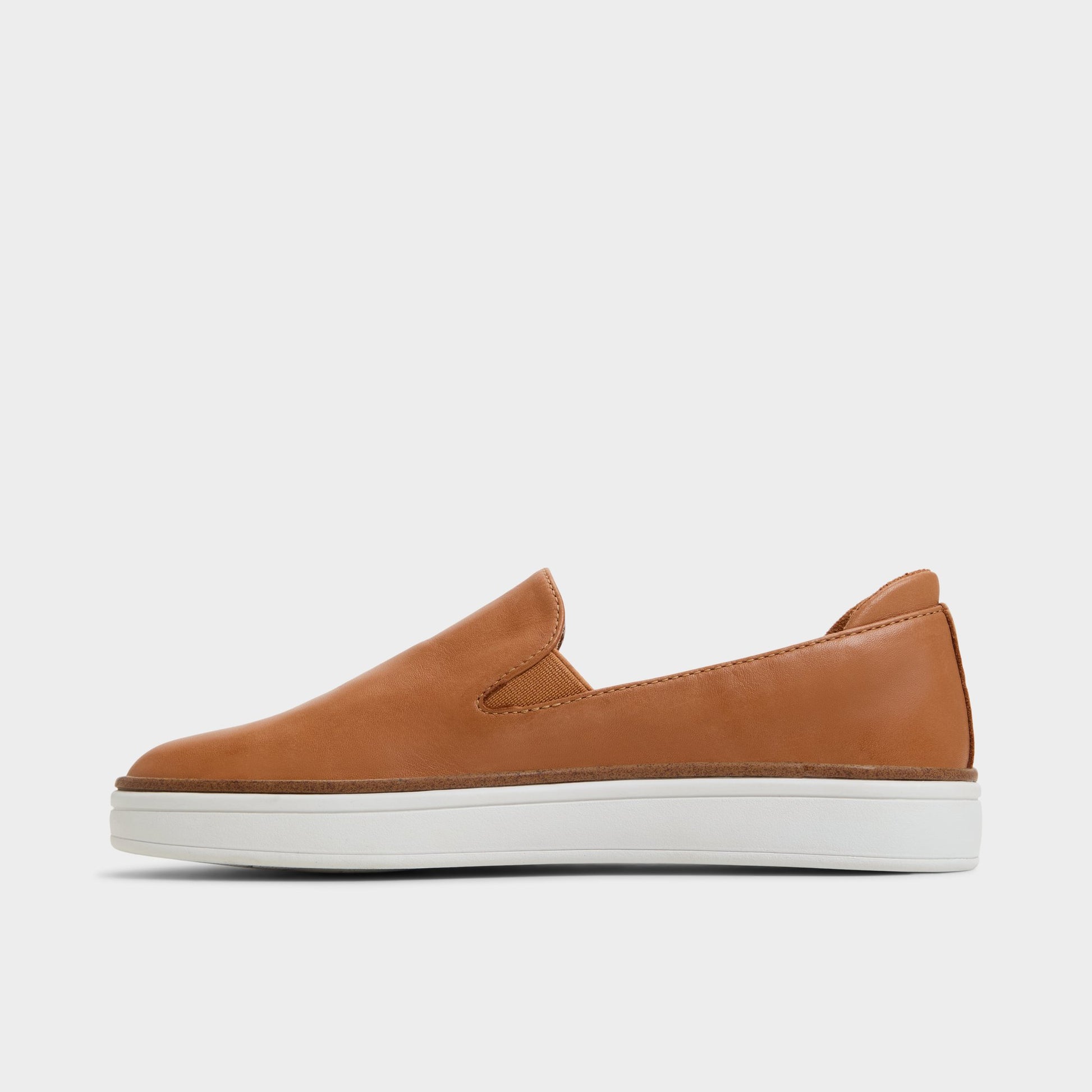 Side view of Light Brown Ballivian Slip-on sneaker