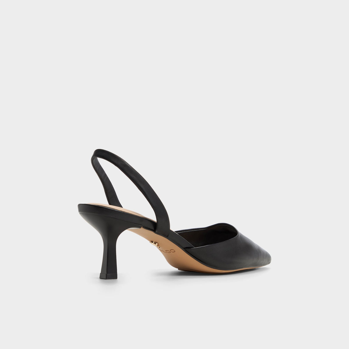 Three-quarter angle of Other Black Gavedessi-xt Slingback heel's back side