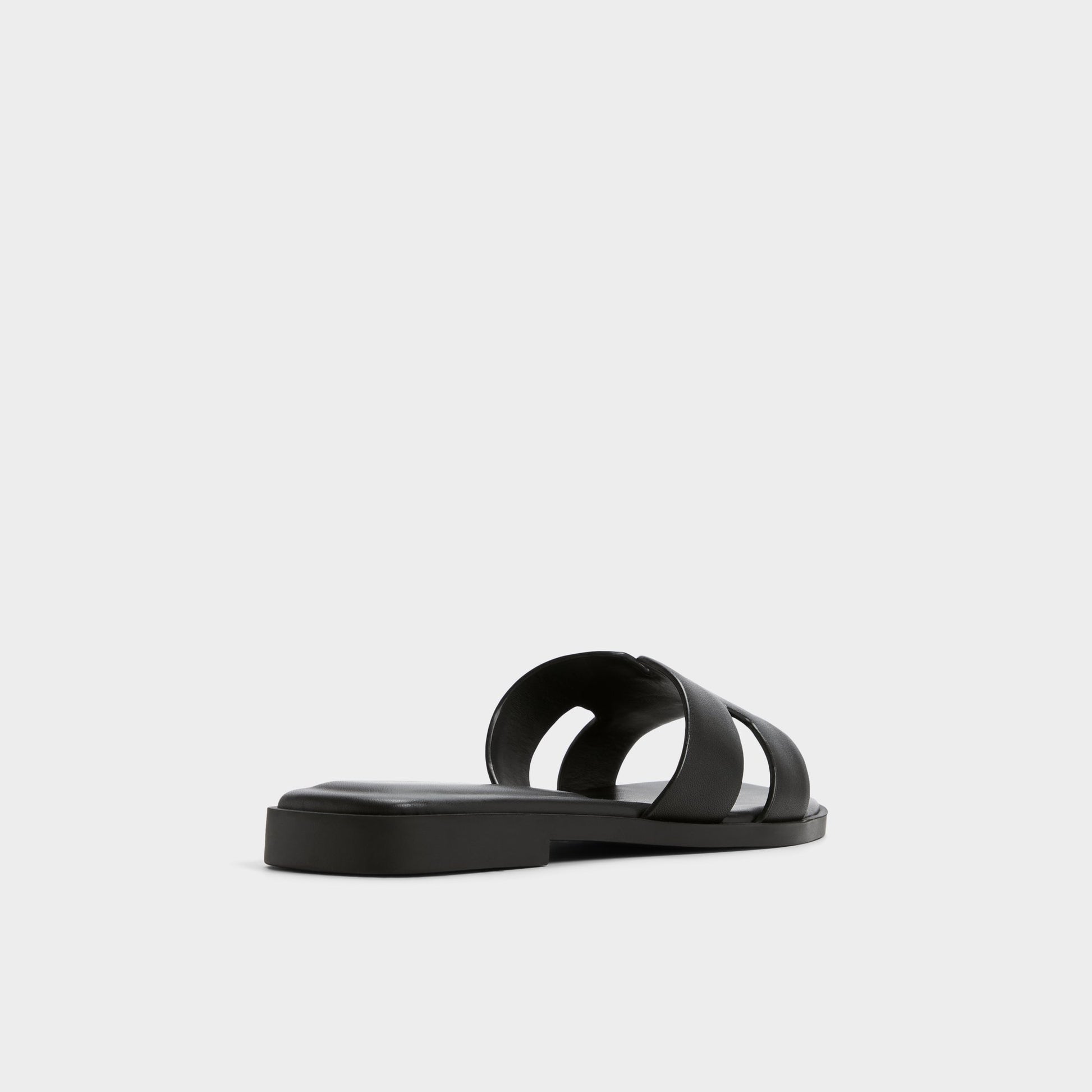 Three-quarter angle of Black Itsandal Slide sandal's back side