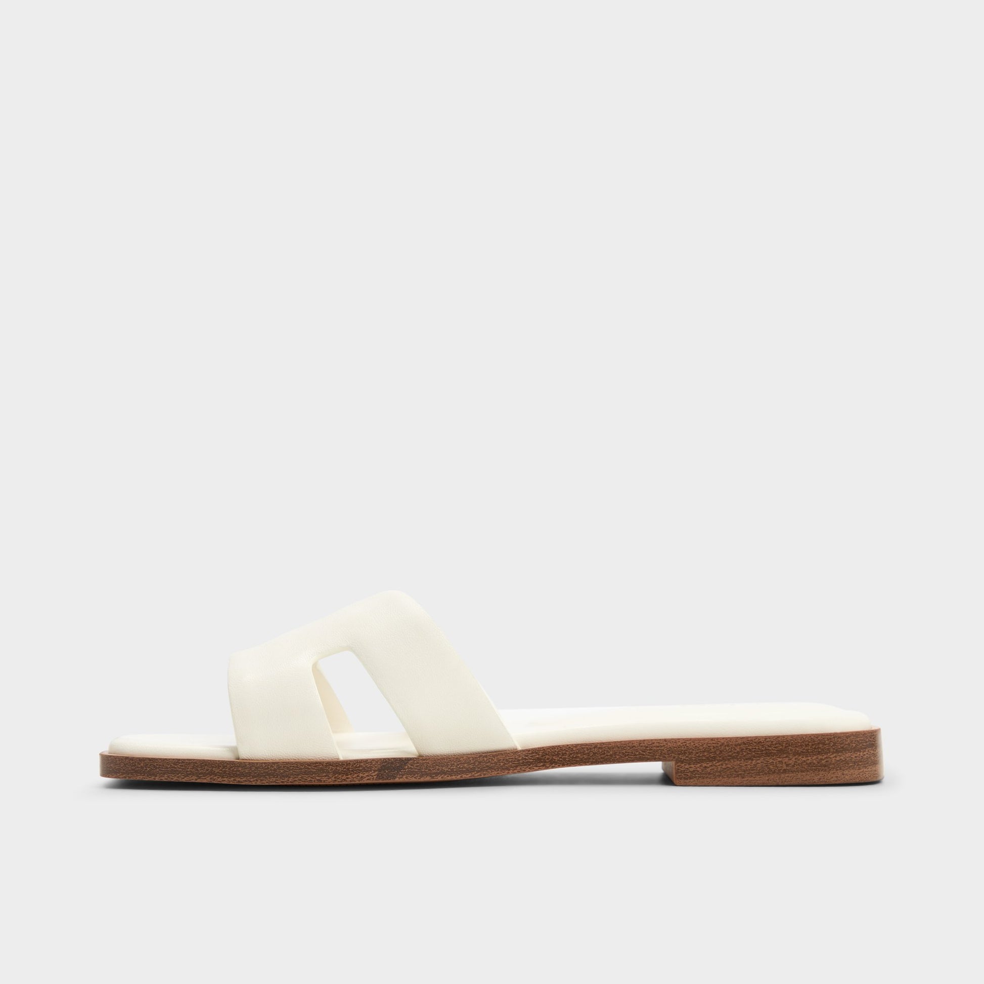 Side view of White Itsandal Slide sandal