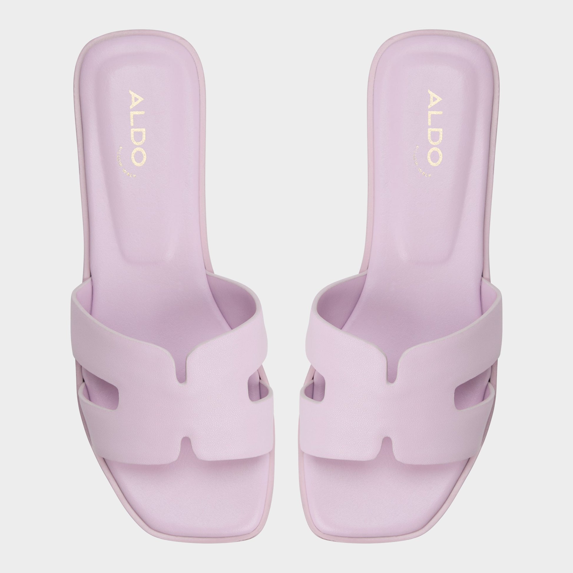 Top-down view of the Light Purple Itsandal Slide sandal