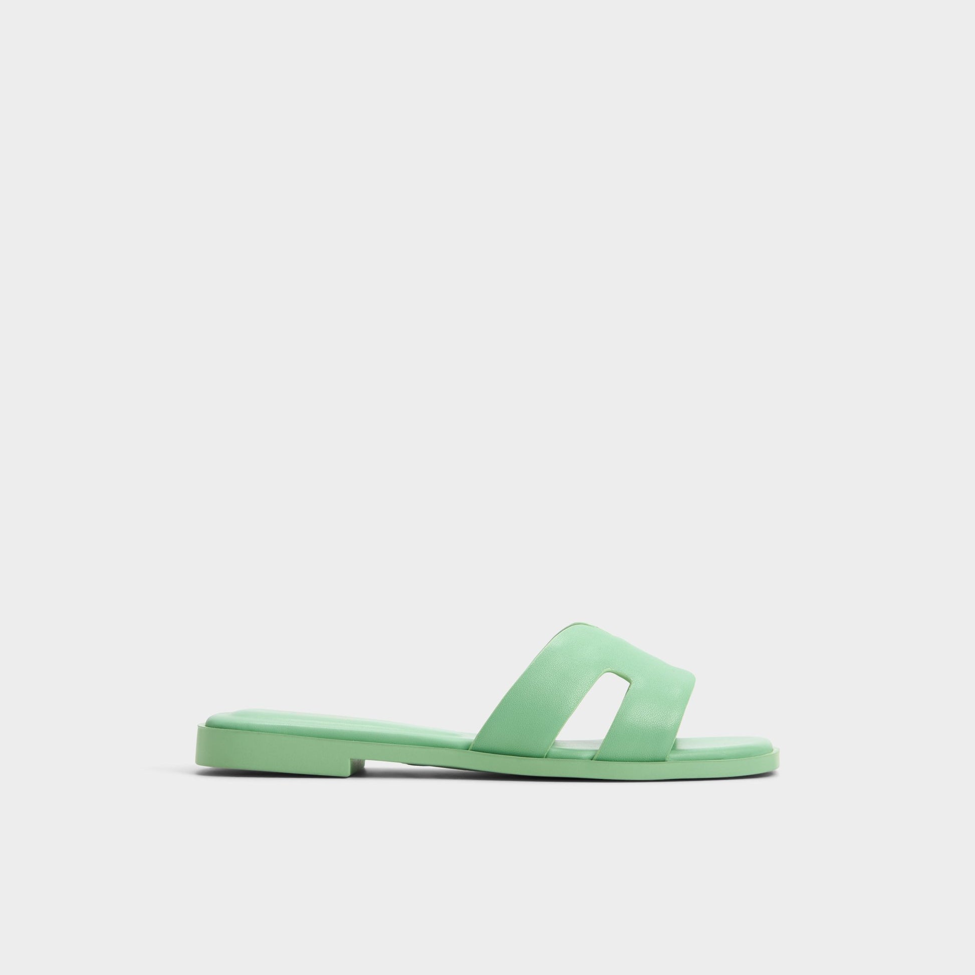 Main View of Medium Green Itsandal Slide sandal for Womens