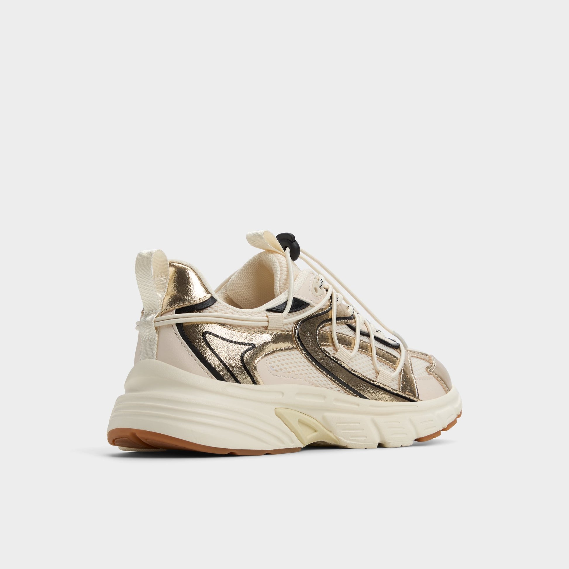 Angle de trois quarts de l'arrière de Blanc/Multi Clubfly Sneaker