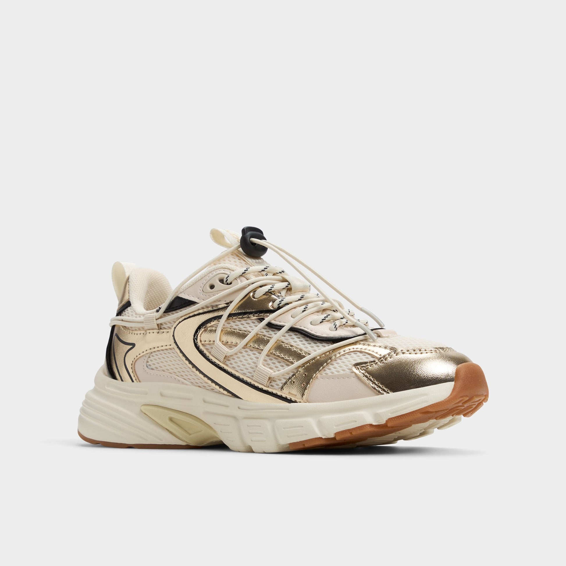 Angle de trois quarts de la face avant de Blanc/Multi Clubfly Sneaker