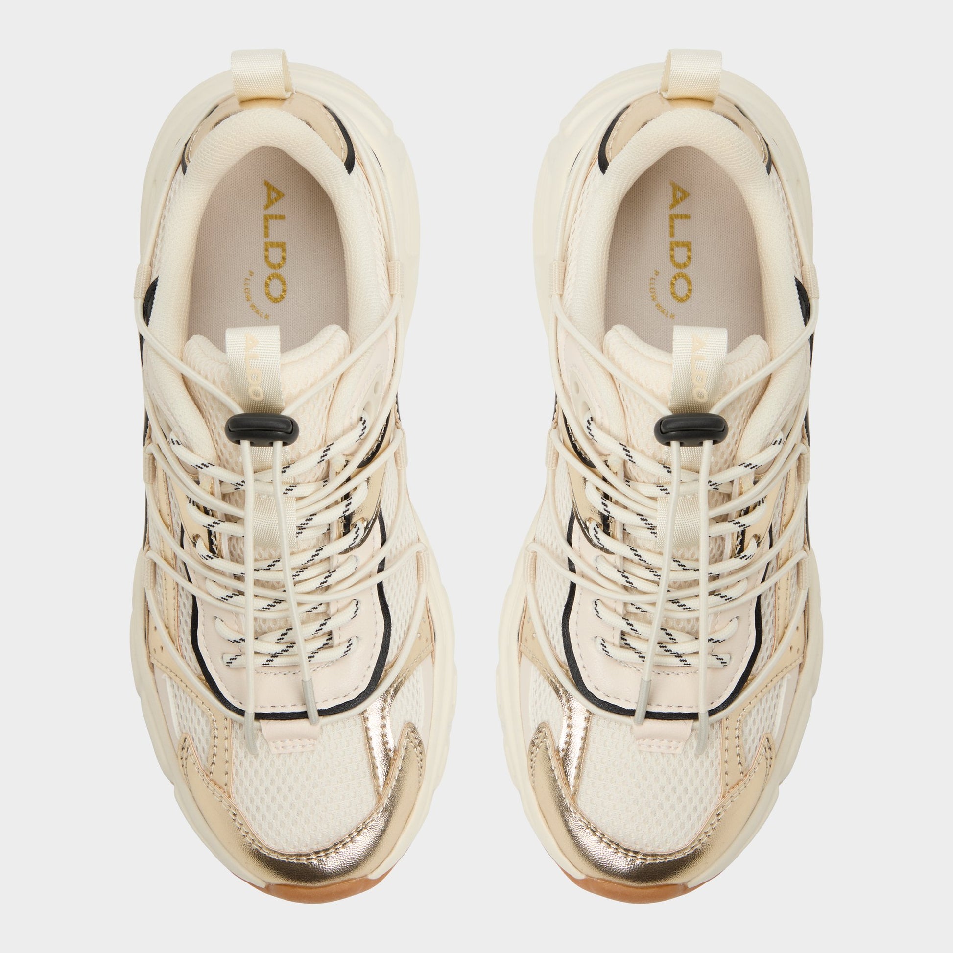 Vue de dessus de la Blanc/Multi Clubfly Sneaker