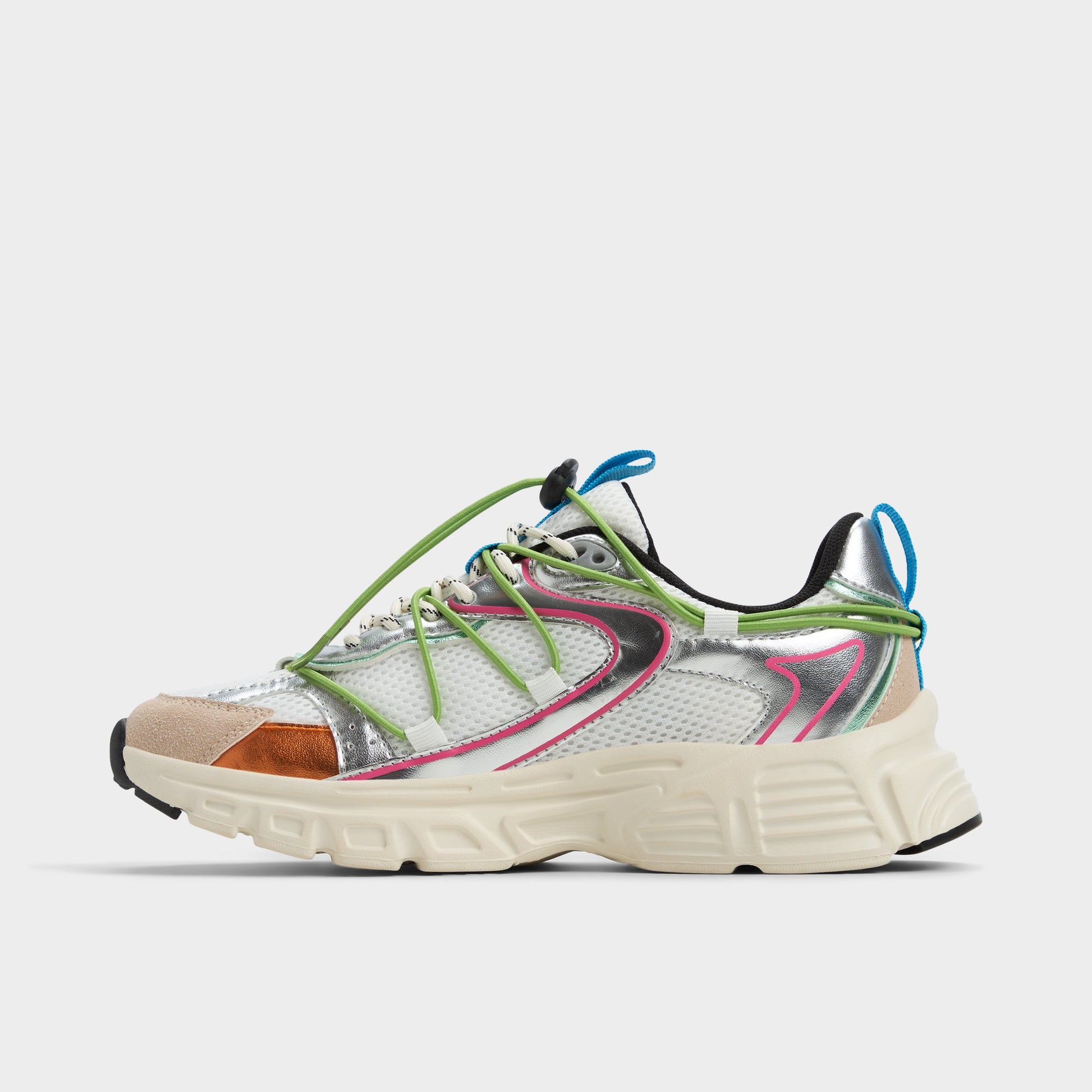 Vue latérale de Blanc/Multi Clubfly Sneaker