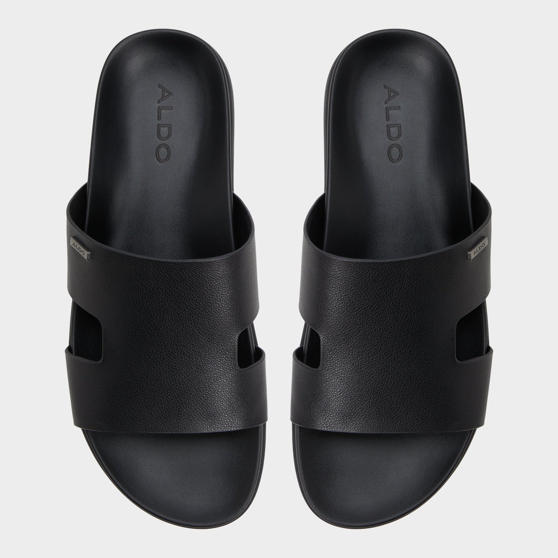 Top-down view of the Other black Mondi Slide sandal