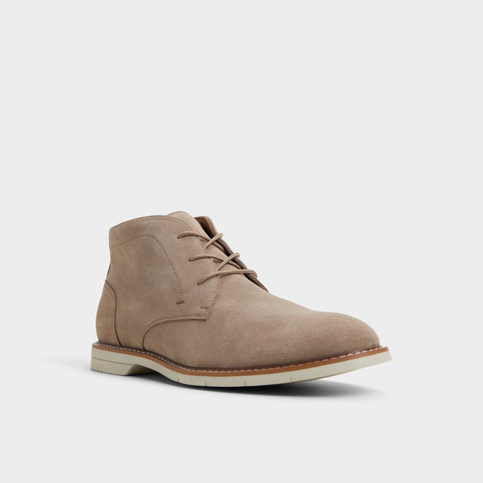 Three-quarter angle of Other Brown Brisbane Lace-up boot's front side