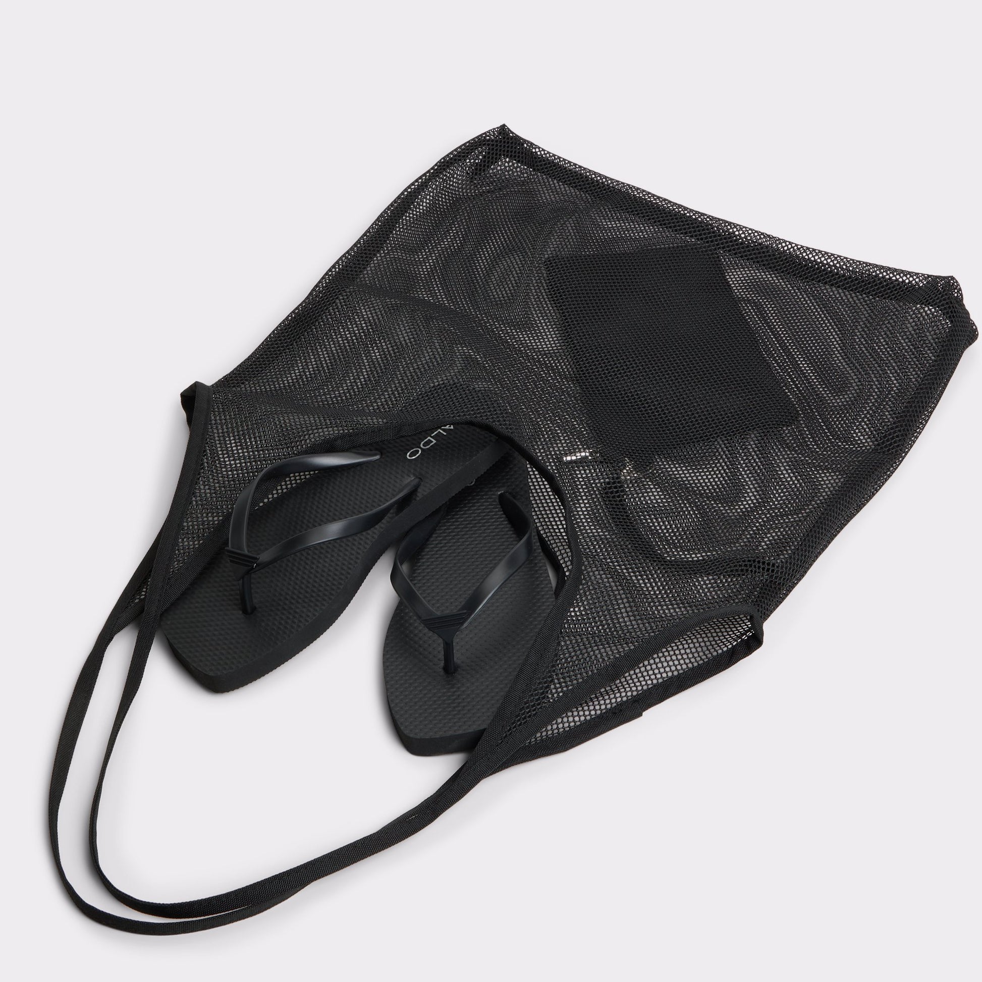Highlighted view of a pair of Black Beachready Flip flops
