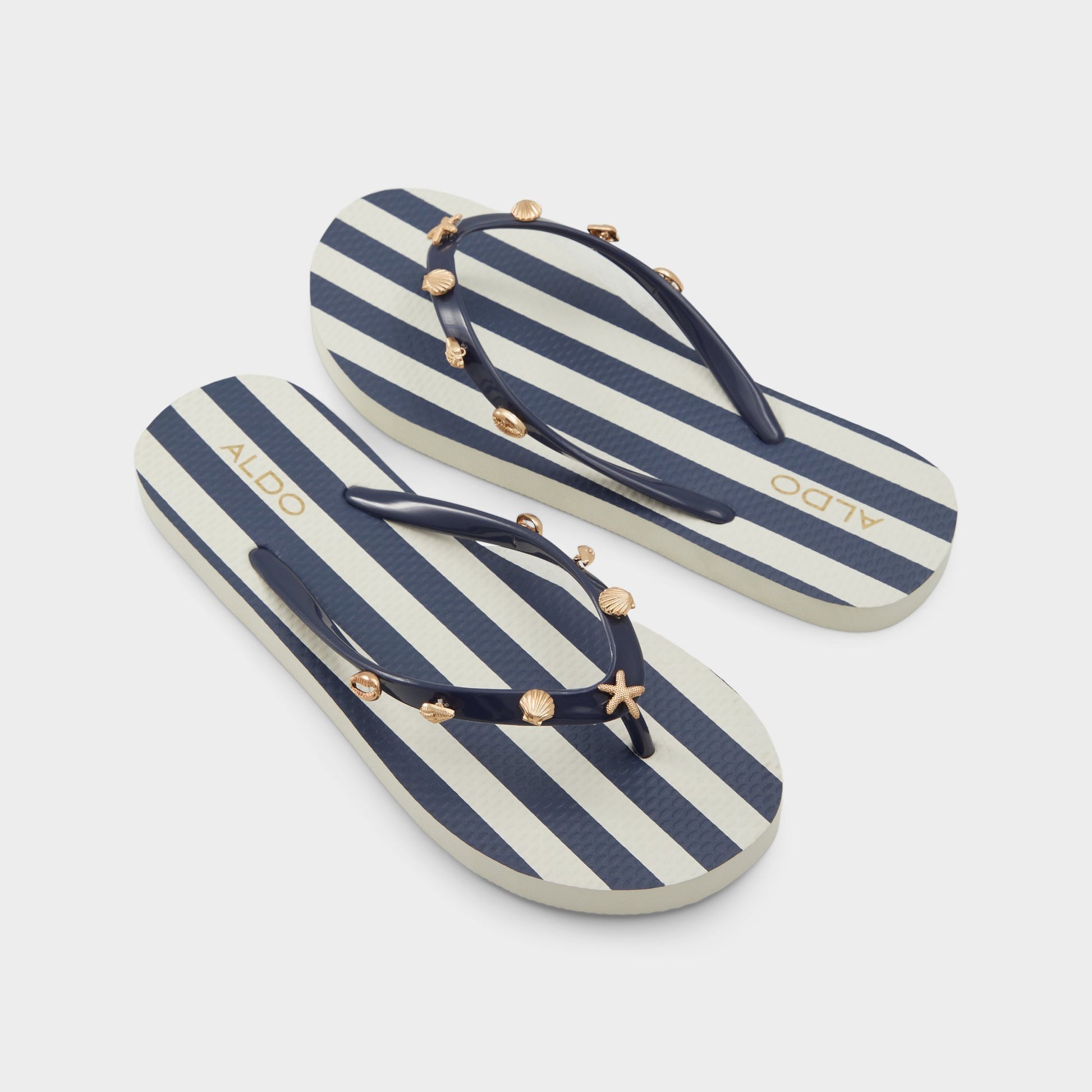 Main View of Navy Elalaeclya Flip flop for Womens