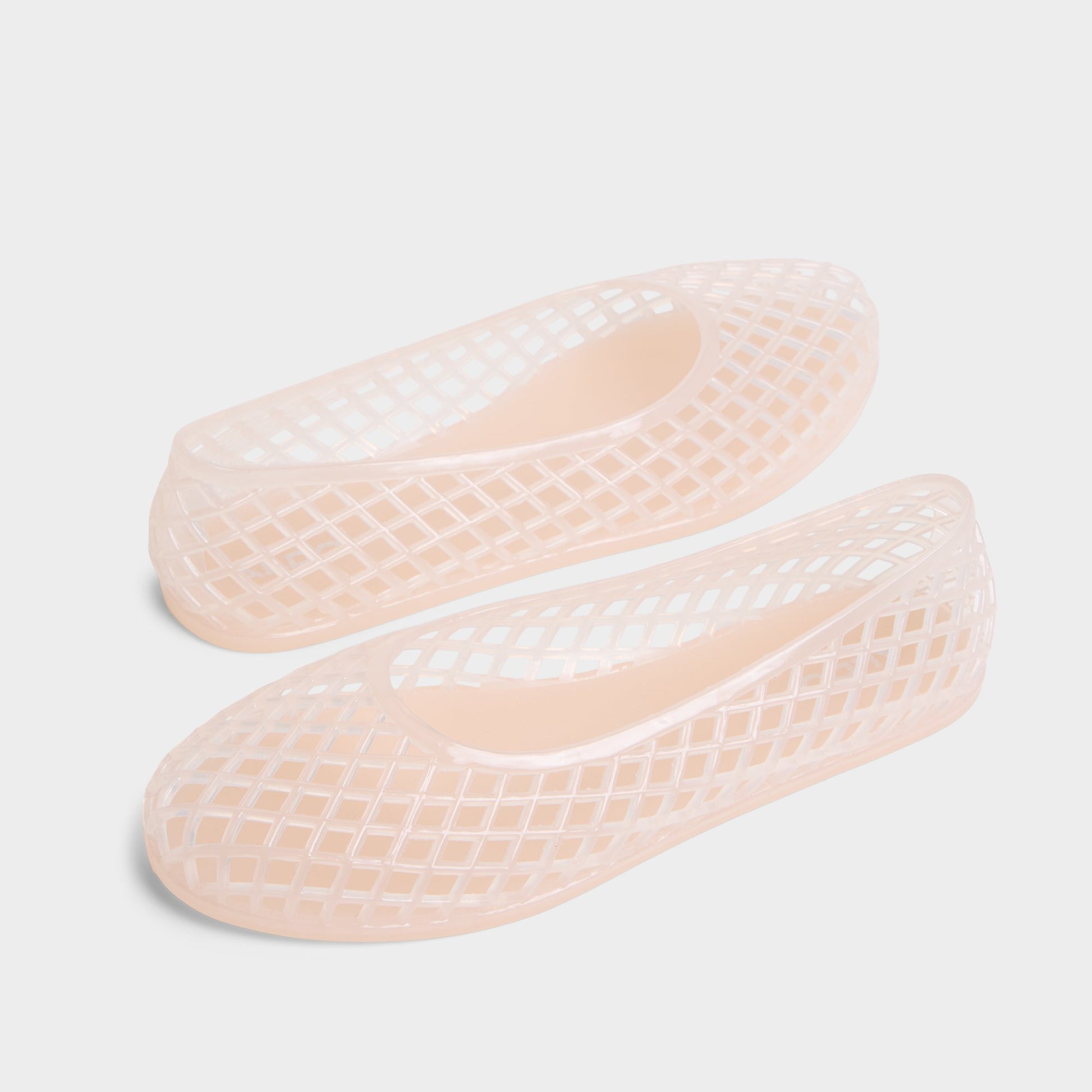 Main View of Natural Dwaoria Jelly flats for Womens