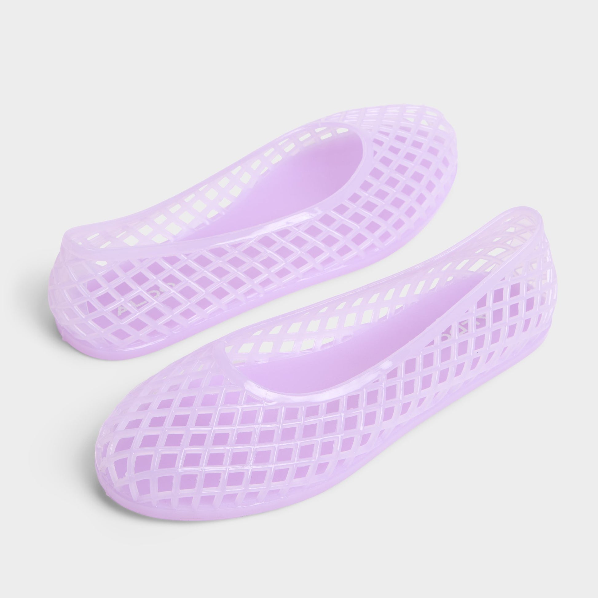 Main View of Light Purple Dwaoria Jelly flats for Womens