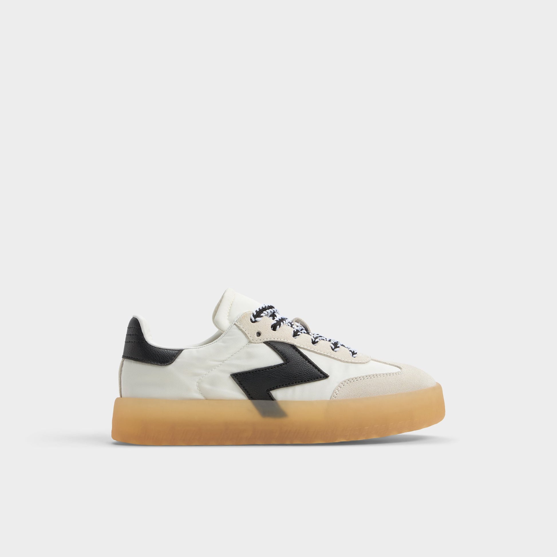 Main View of White/Black Retrostep Low top sneaker for Womens