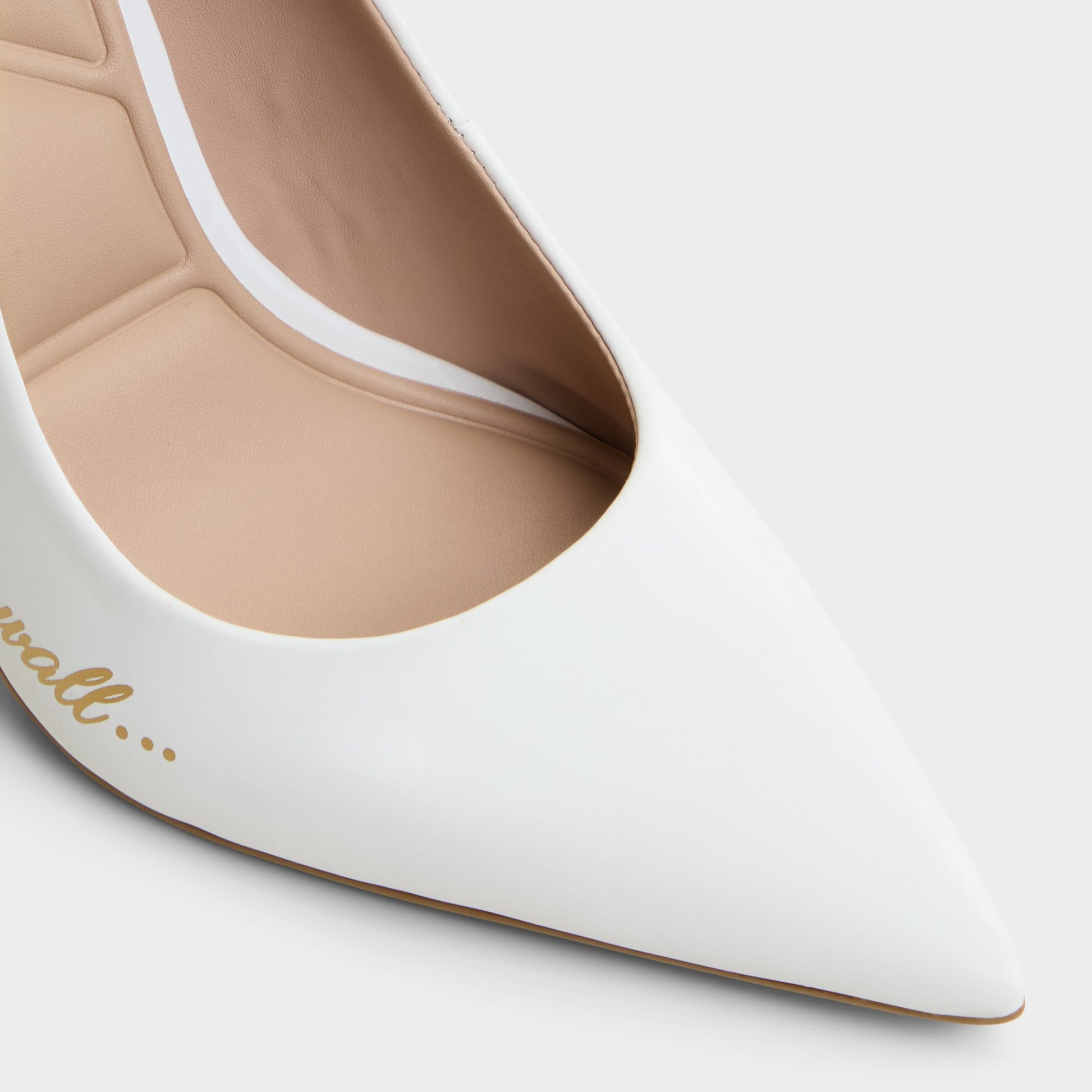 Close-up of the White Snowwhiteheel Disney | ALDO
