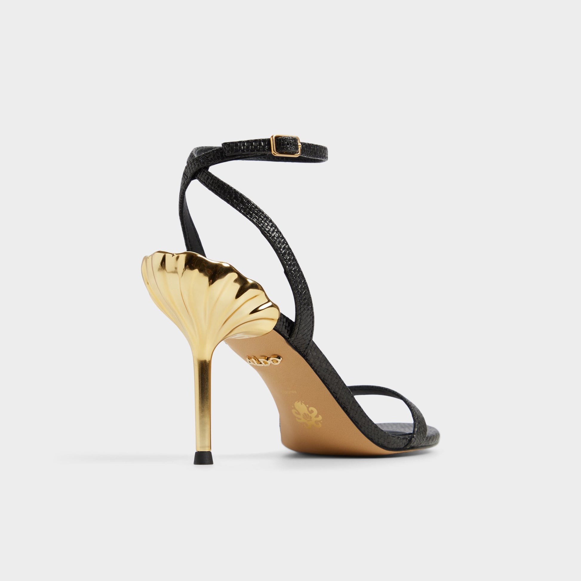Three-quarter angle of Black Ursulaheel Disney | ALDO's back side
