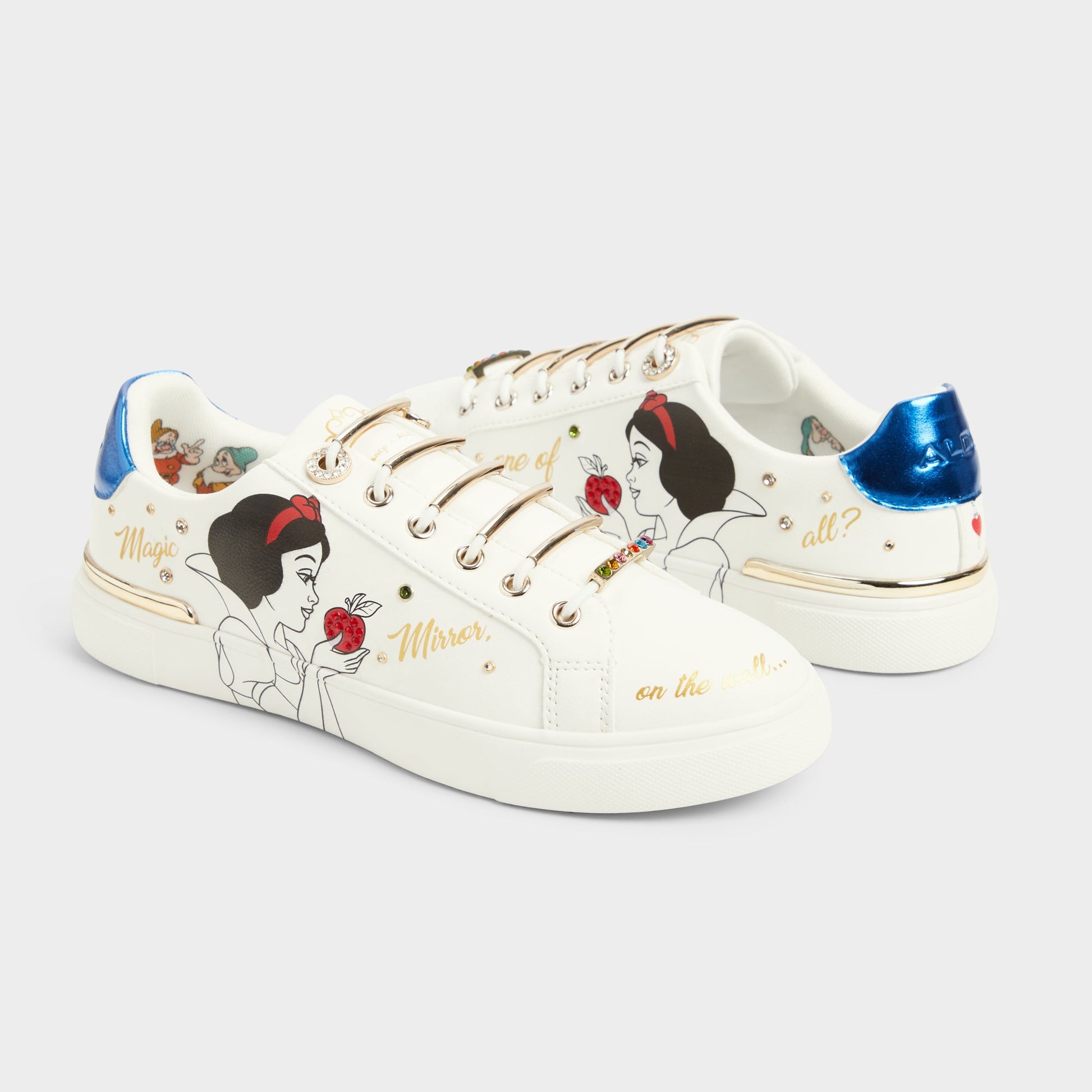 Highlighted view of a pair of Other White Snowwhitekicks Disney | ALDOs