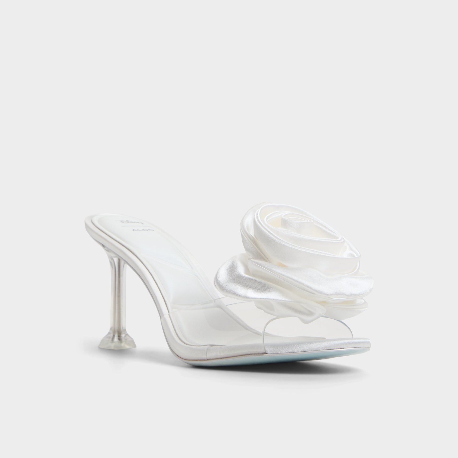 Three-quarter angle of White Cinderellamule Disney | ALDO's front side