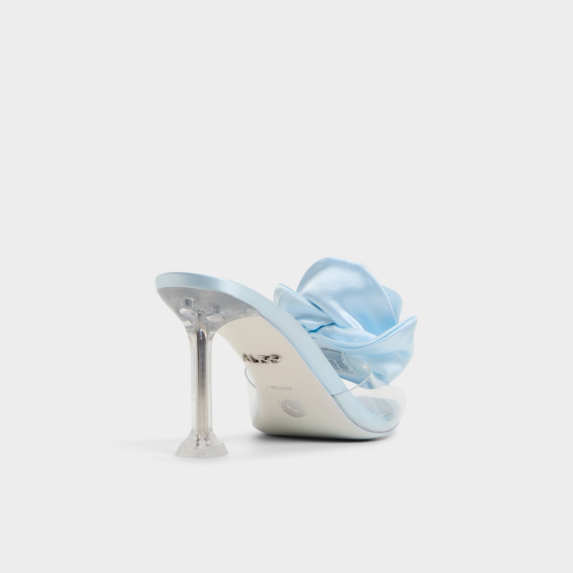 Three-quarter angle of Light Blue Cinderellamule Disney | ALDO's back side