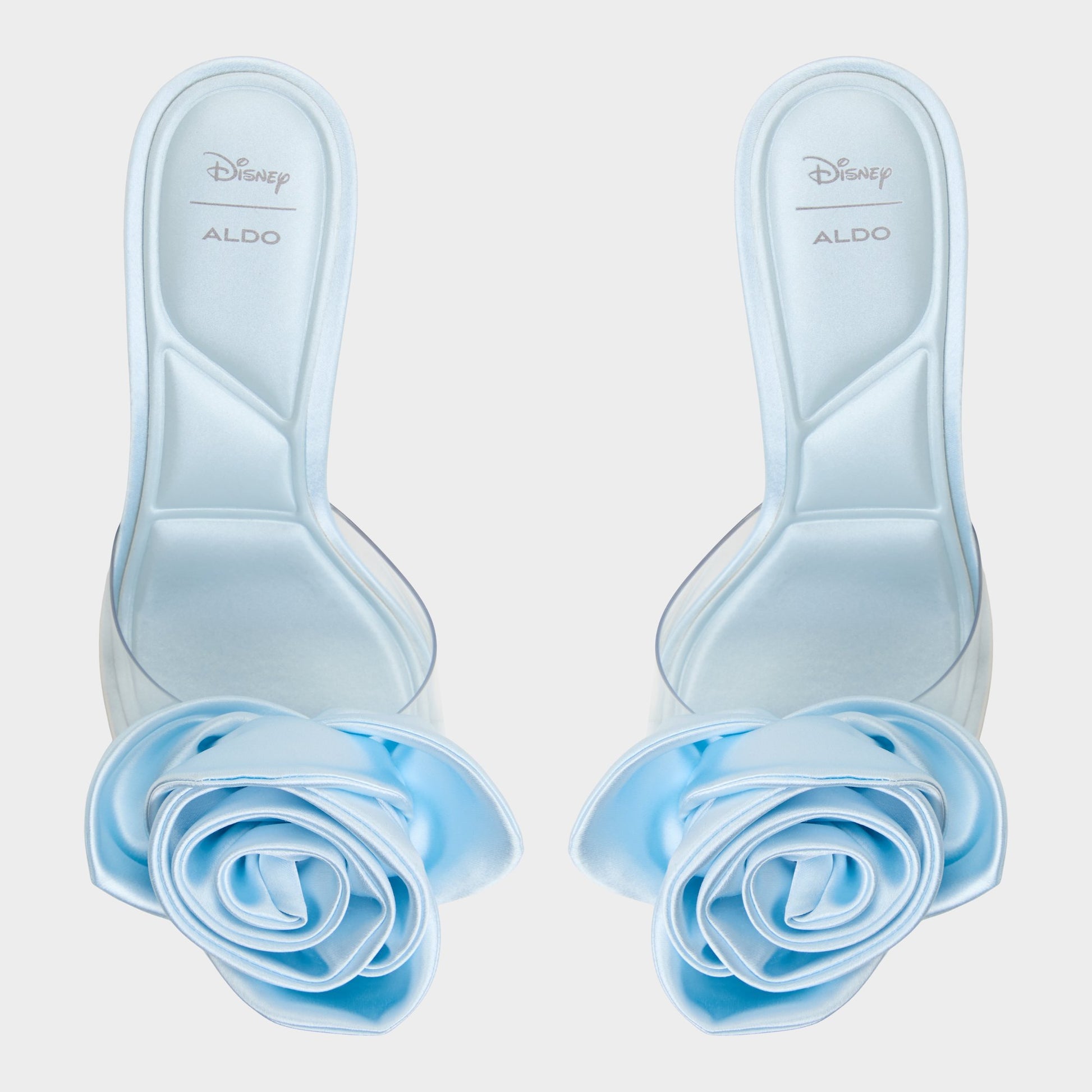 Top-down view of the Light Blue Cinderellamule Disney | ALDO