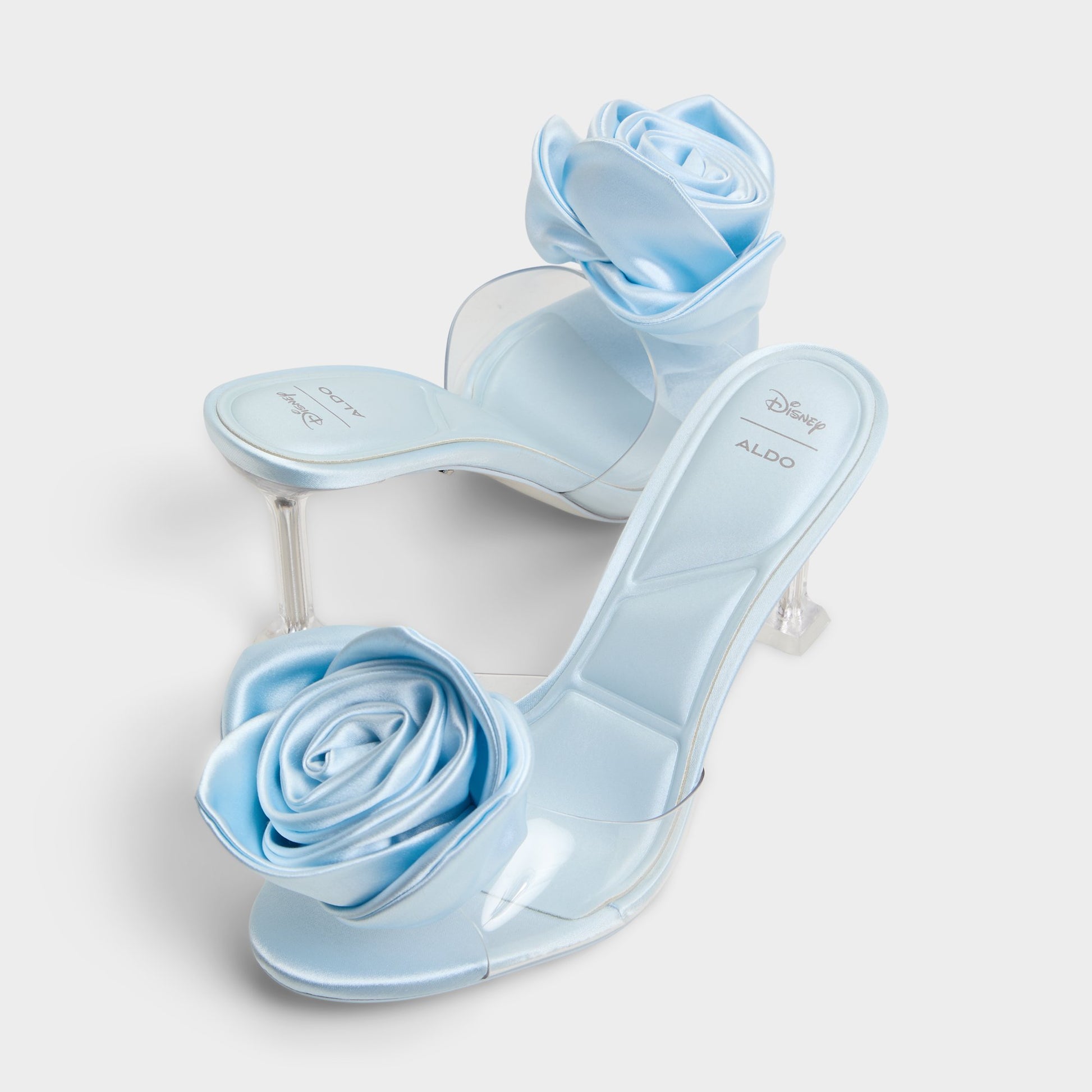Highlighted view of a pair of Light Blue Cinderellamule Disney | ALDOs