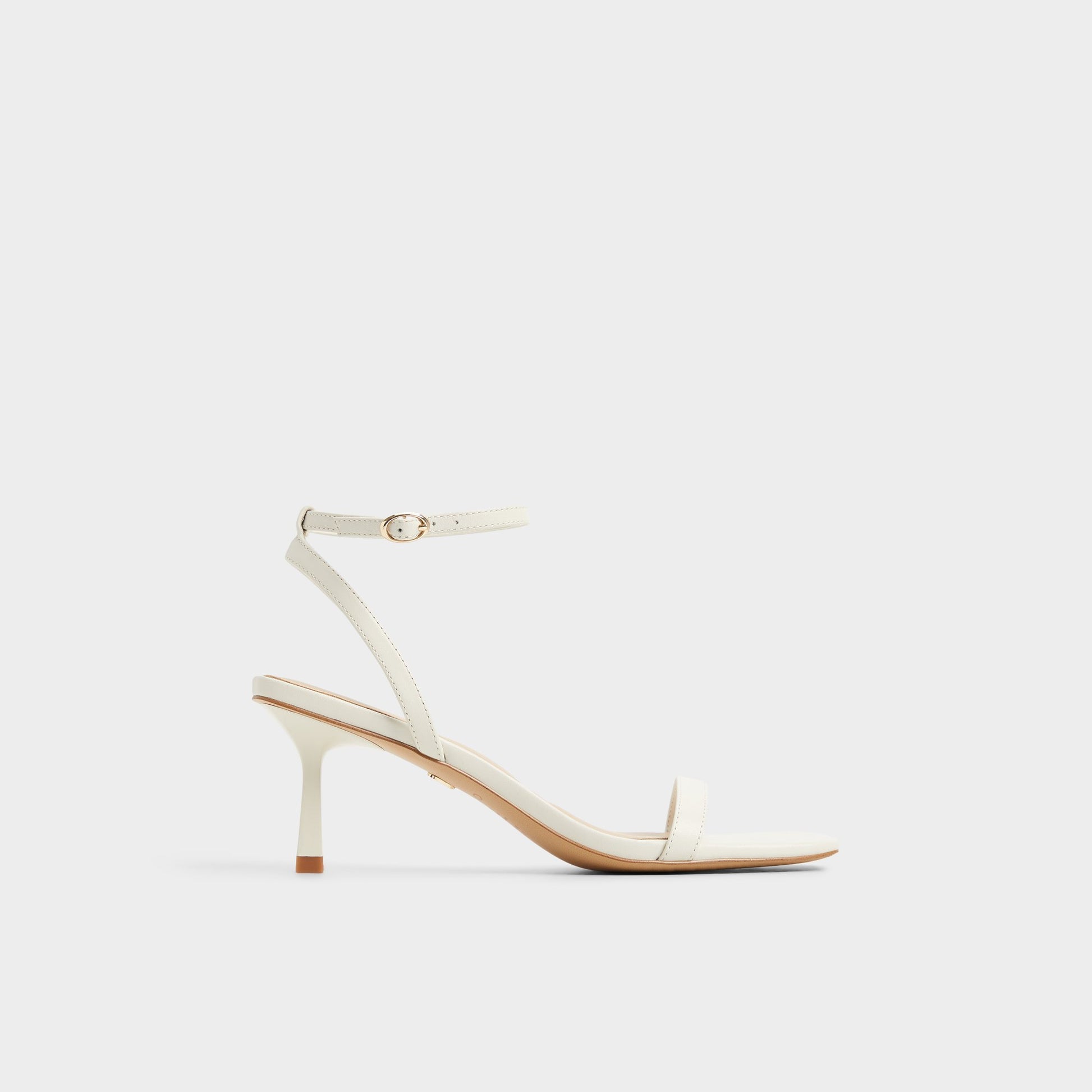 Main View of White/Bone Kirri Strappy heeled sandal for Womens