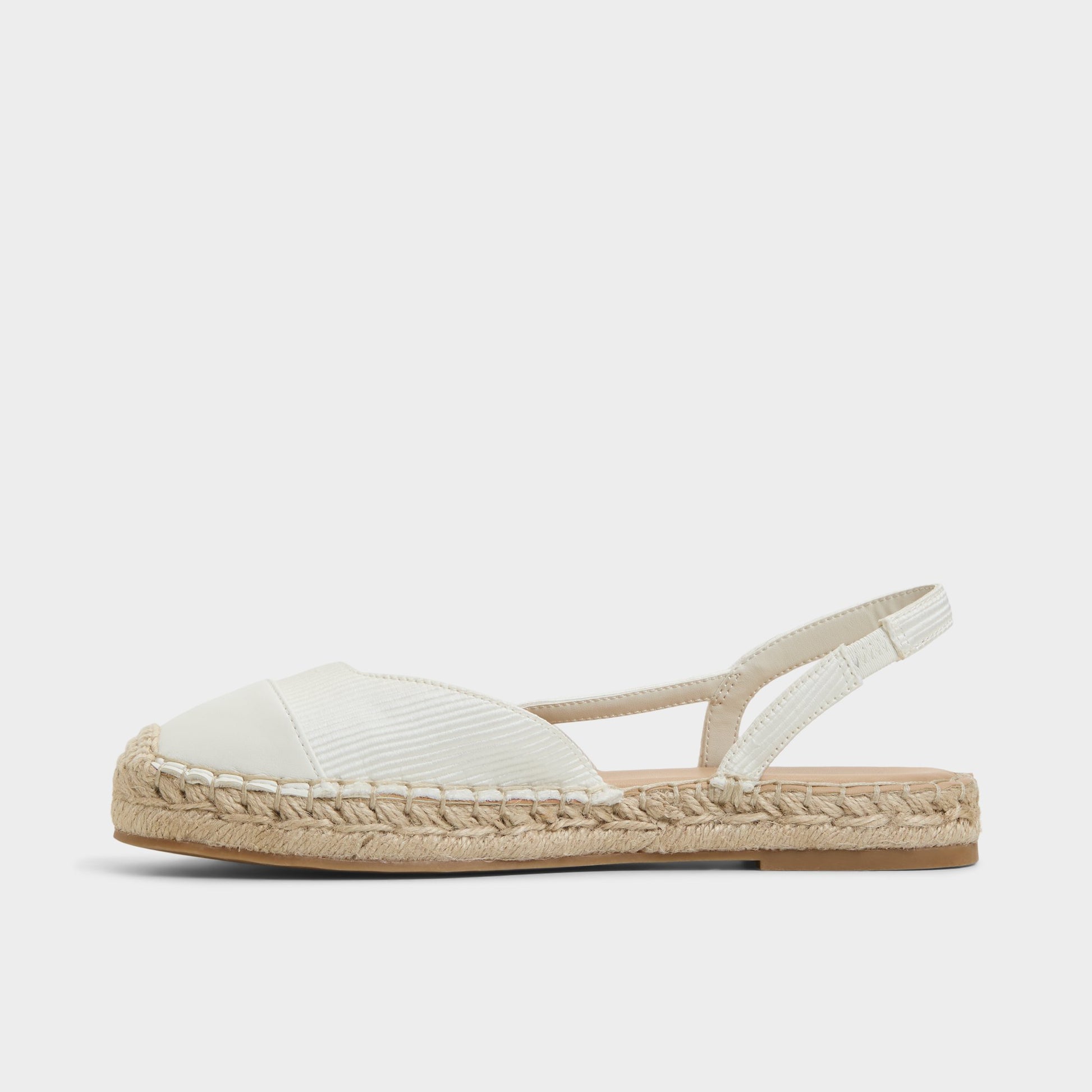 Side view of White/Bone Marelinne Espadrille