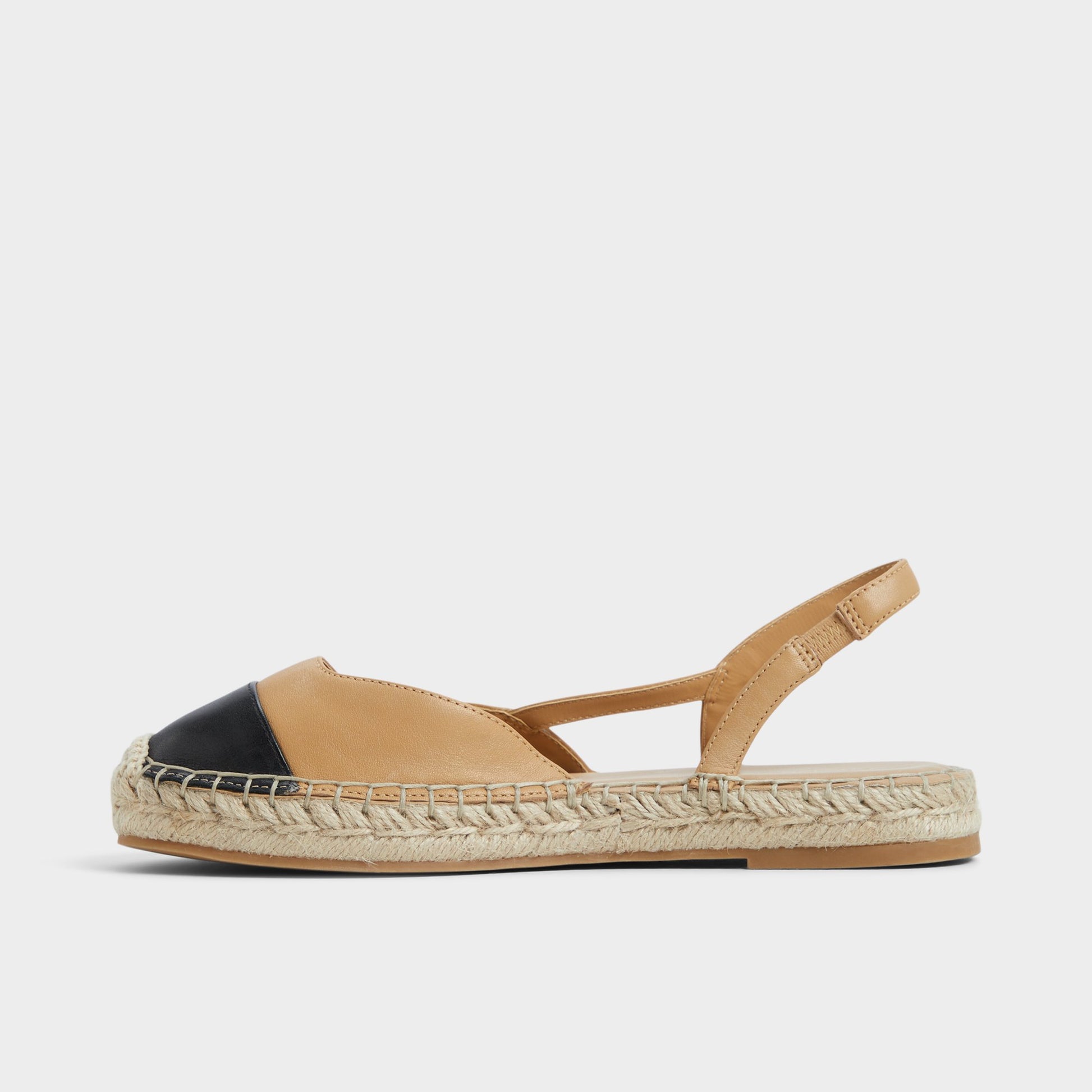 Side view of Beige Marelinne Espadrille