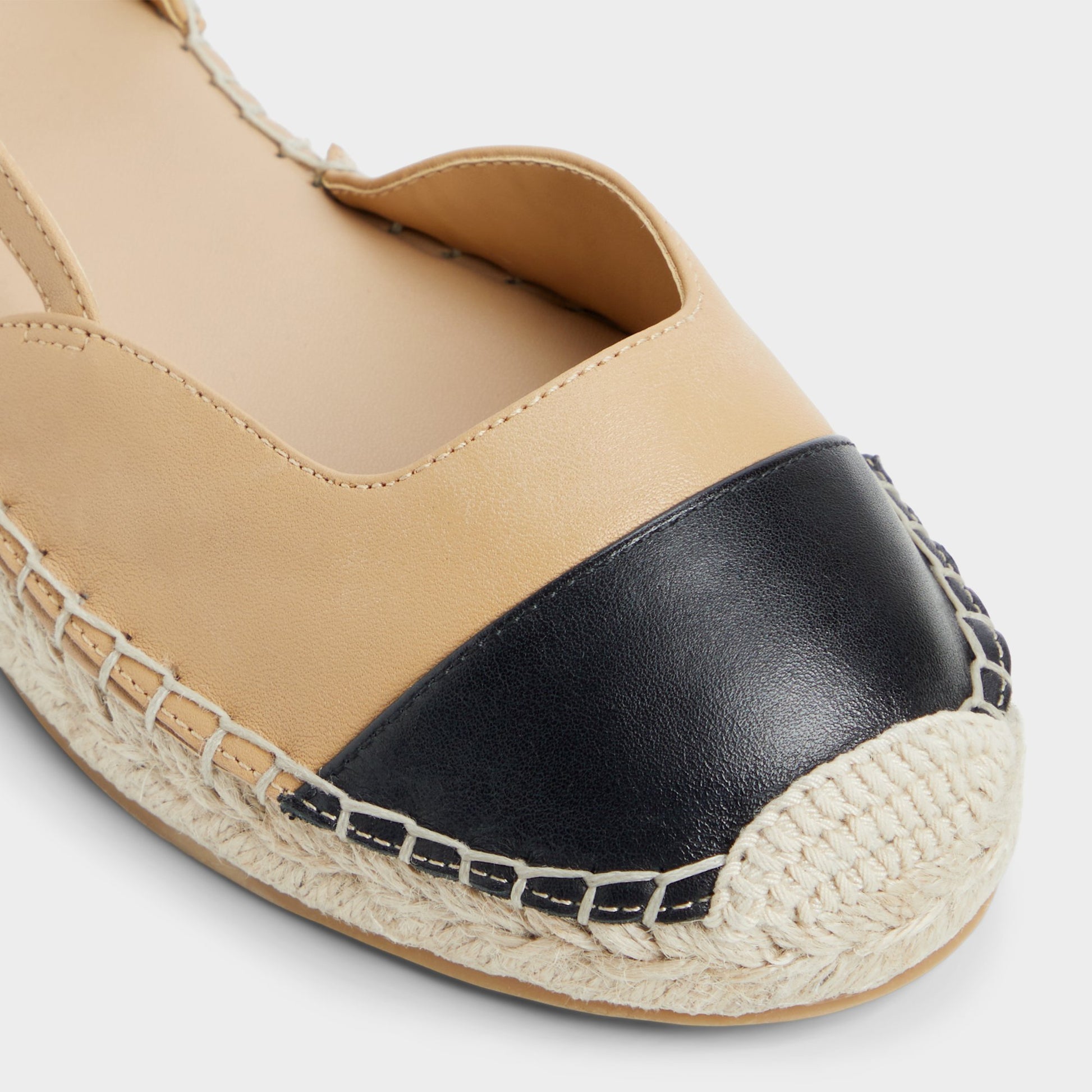 Close-up of the Beige Marelinne Espadrille