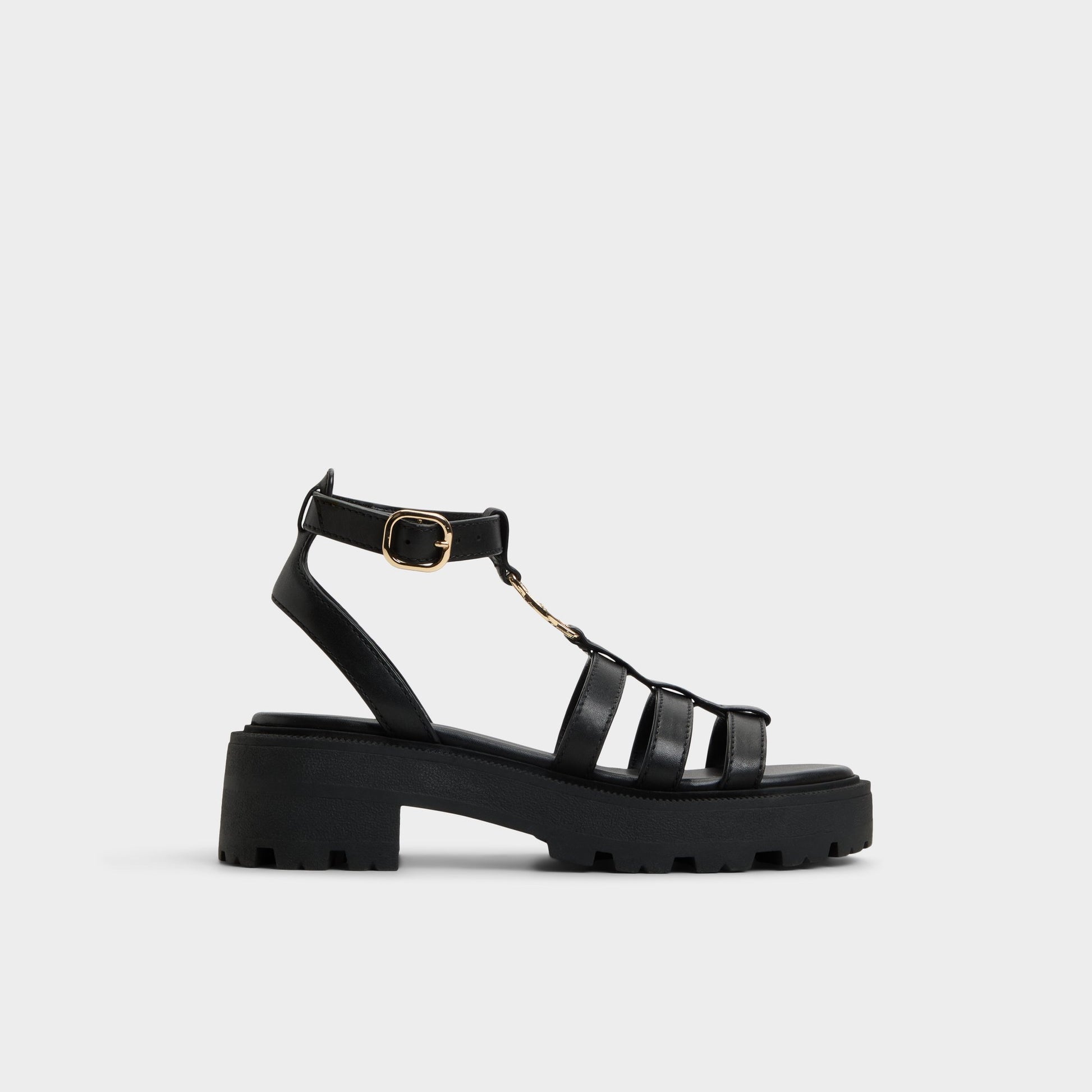Main View of Black Lamington Gladiator sandal for Womens