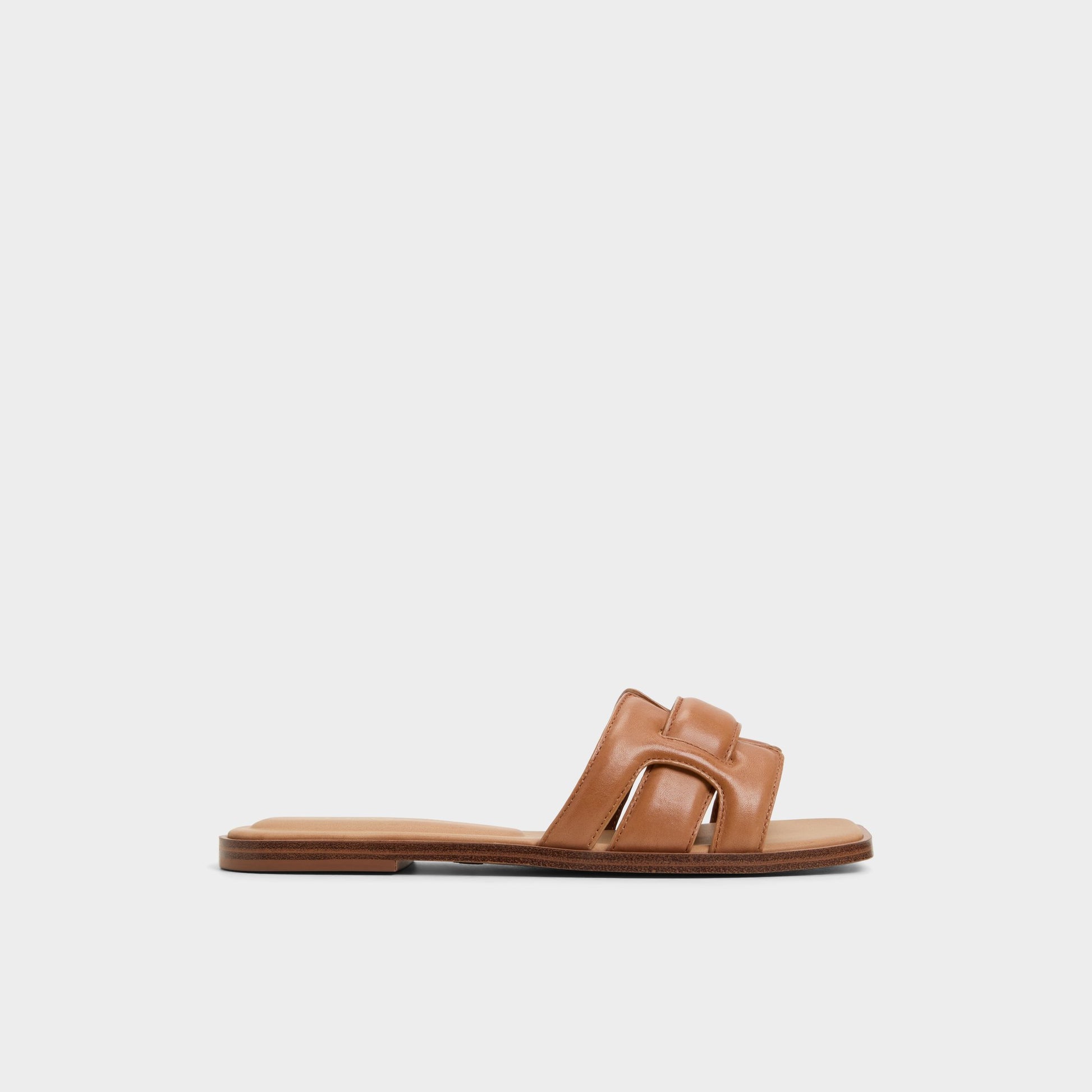 Main View of Medium Brown Eleny Slide sandal for Womens