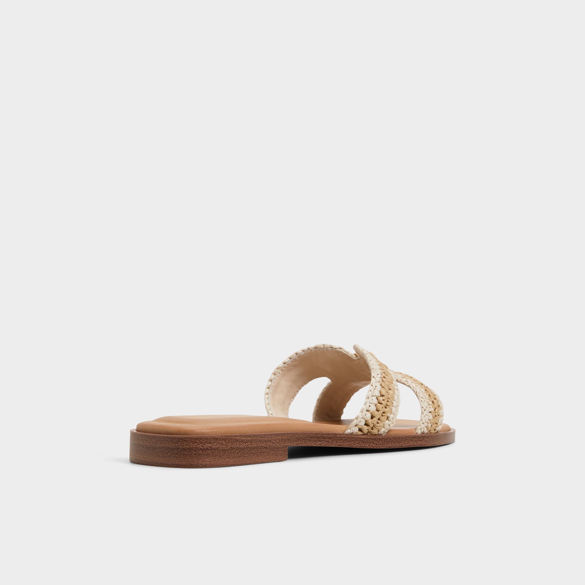 Three-quarter angle of Beige Itsandal Slide sandal's back side