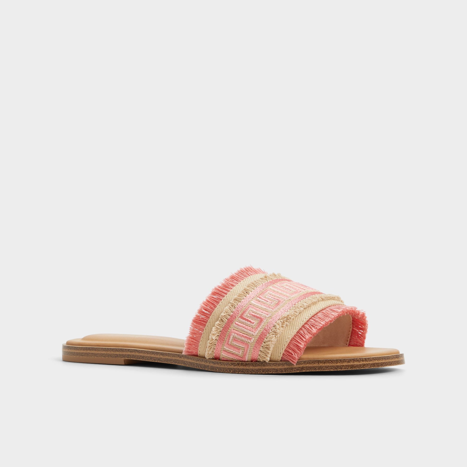 Three-quarter angle of Coral Nalani Slide sandal's front side