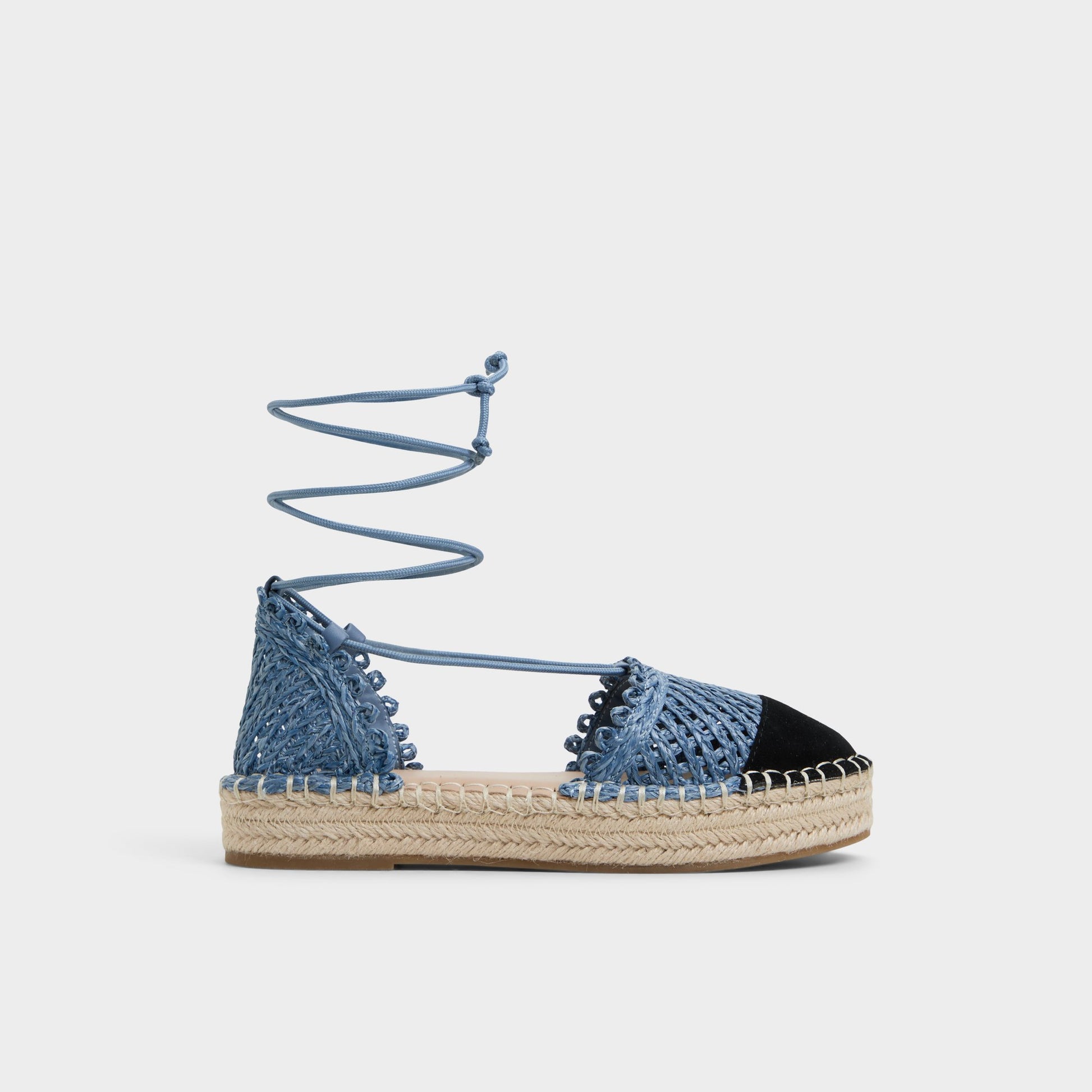 Main View of Denim Picot Espadrille for Womens