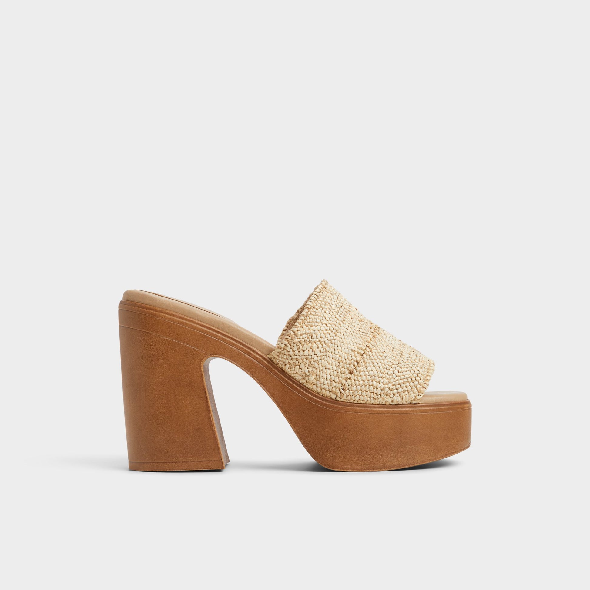 Main View of Natural Maysee Heeled mule for Womens