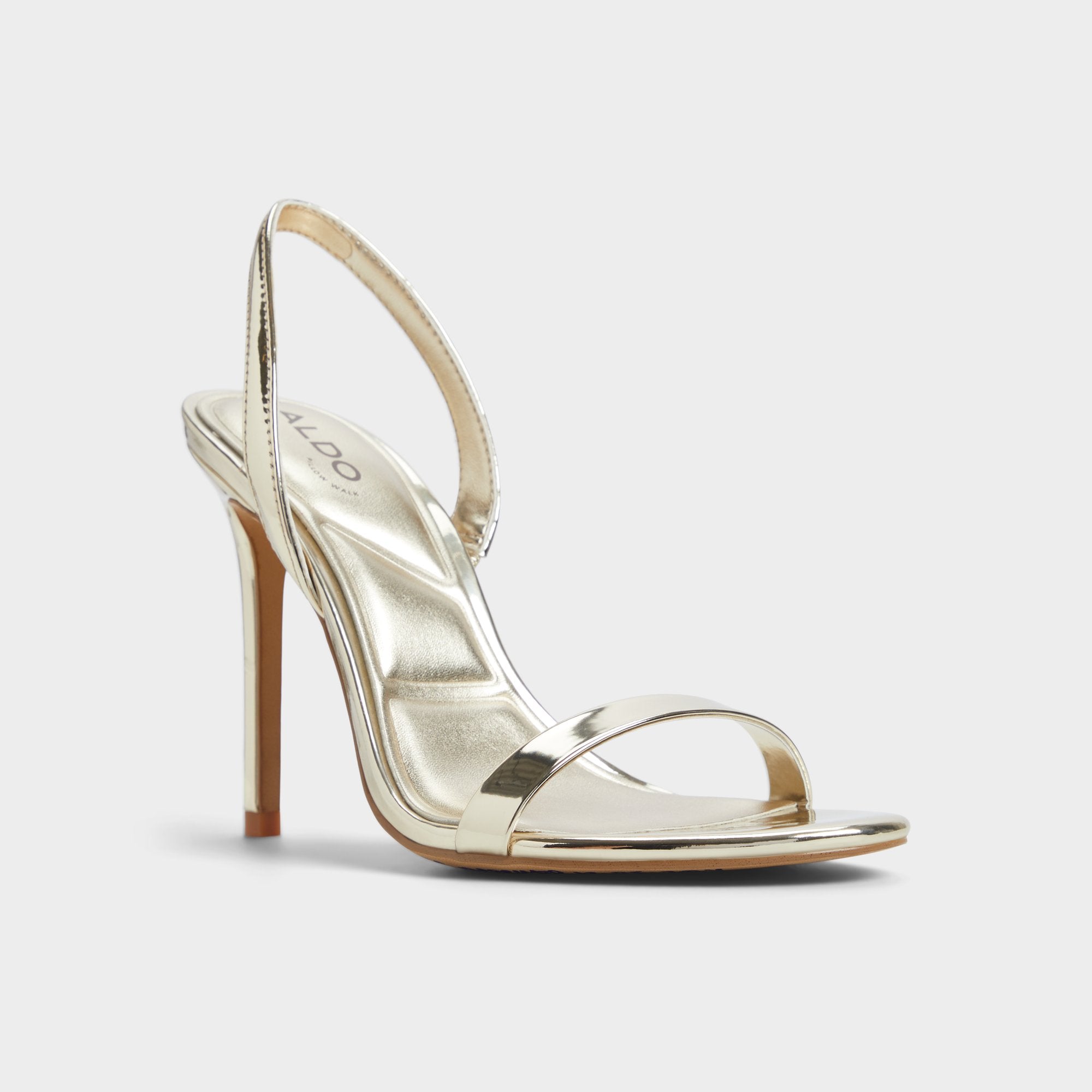 Quinney – Women Gold Slingback heeled sandal - ALDO
