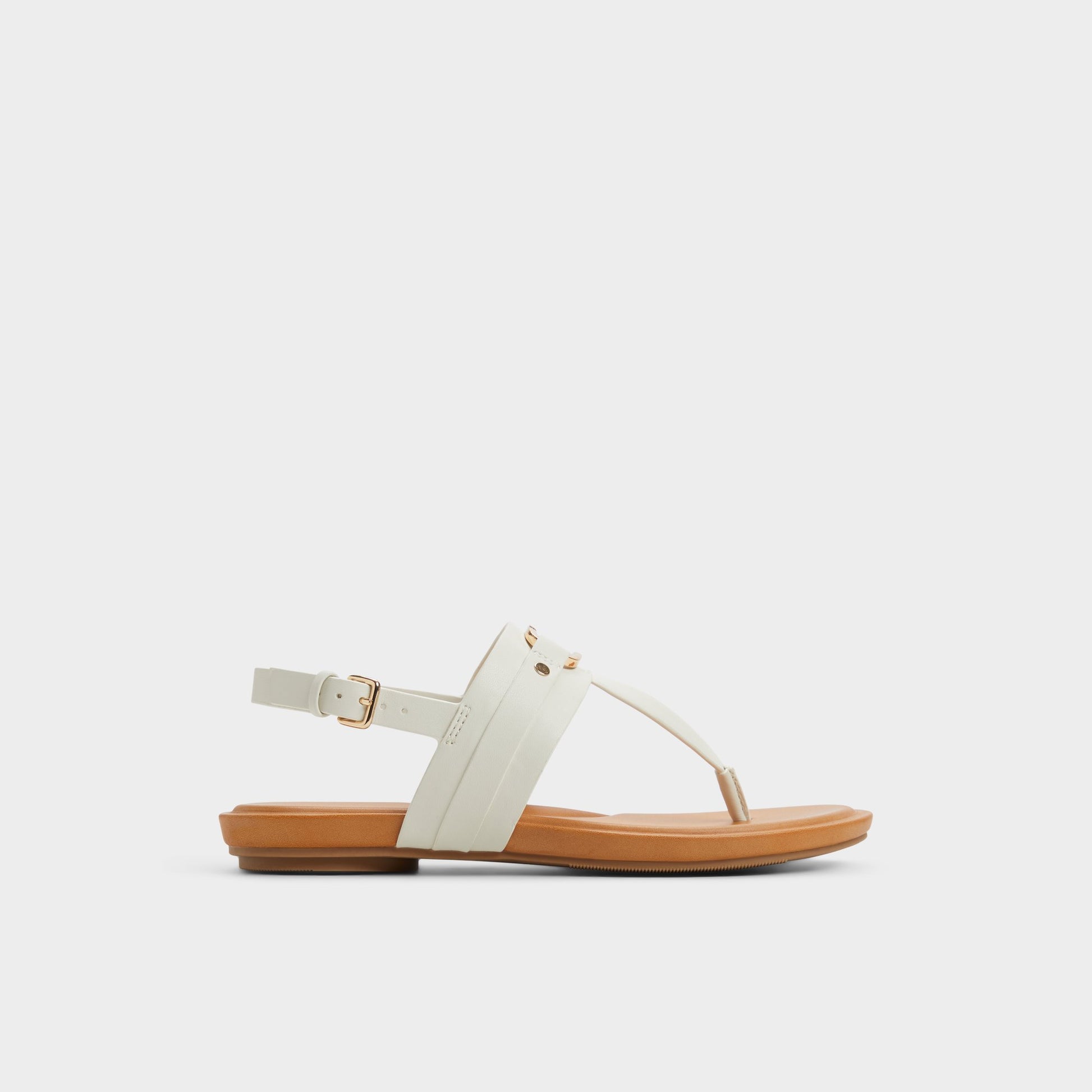 Main View of White/Bone Taylen T-strap sandal for Womens