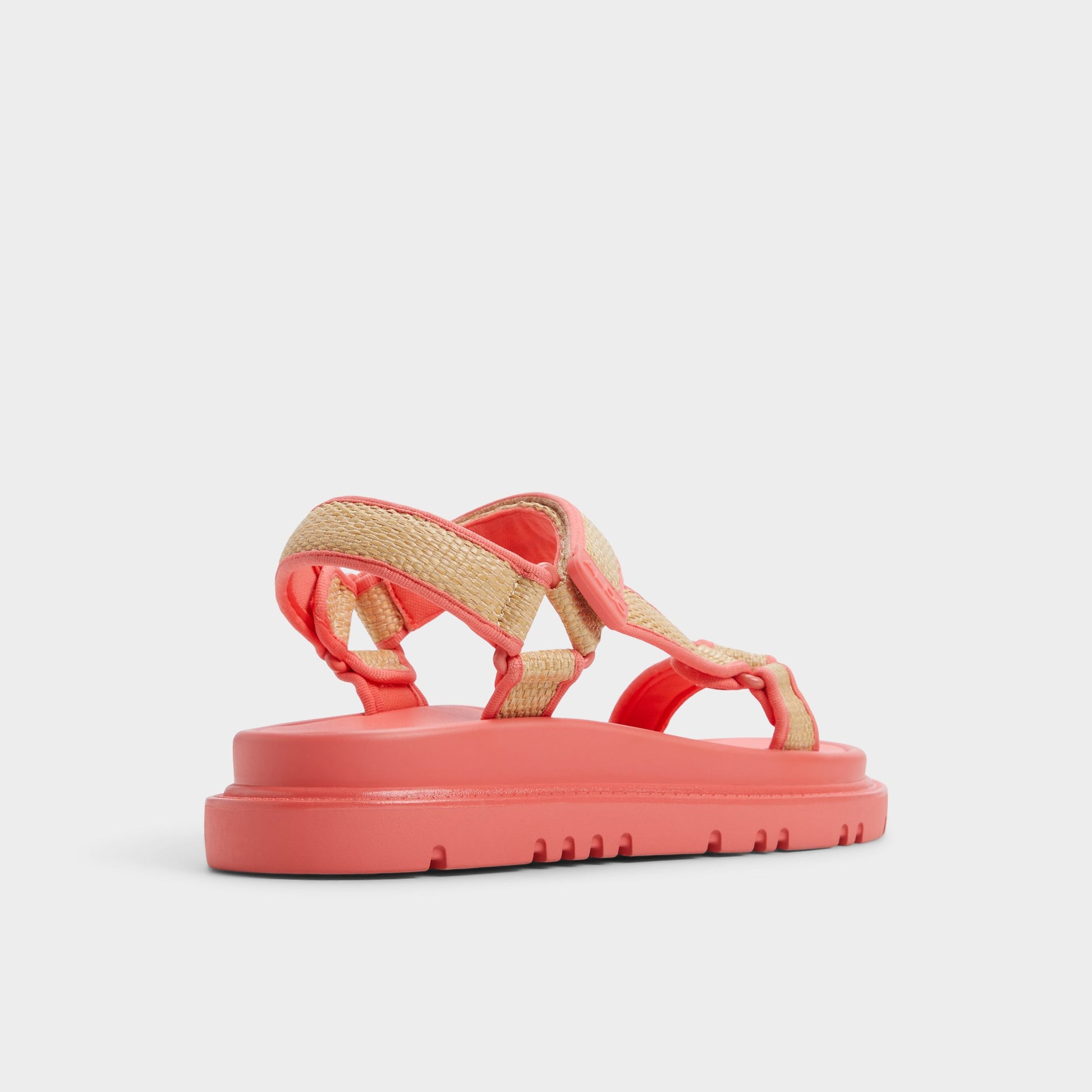 Three-quarter angle of Coral Oceana Footbed sandal's back side