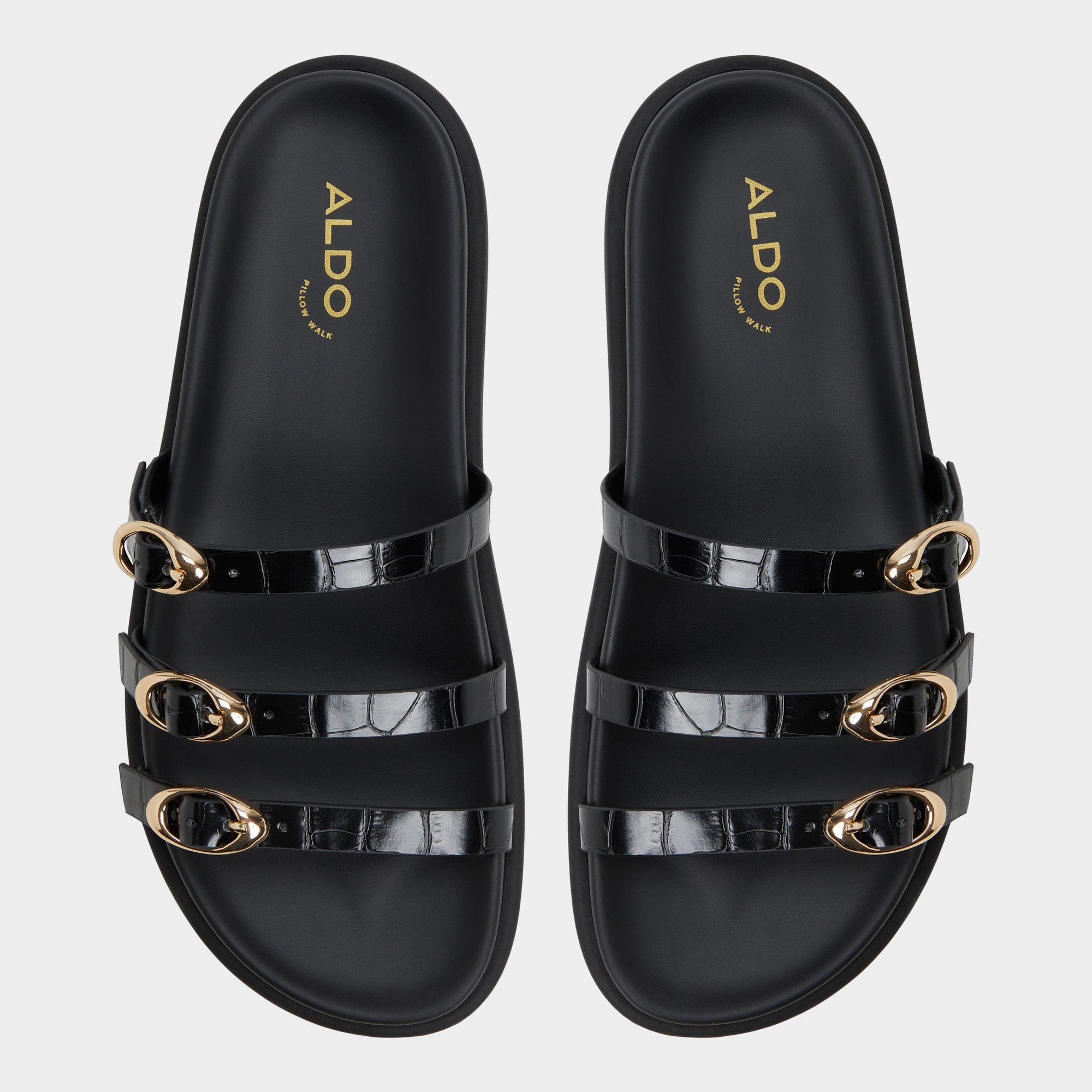 Zephyra Black Women's Footbed sandals Zephyra Black Women's Footbed sandals