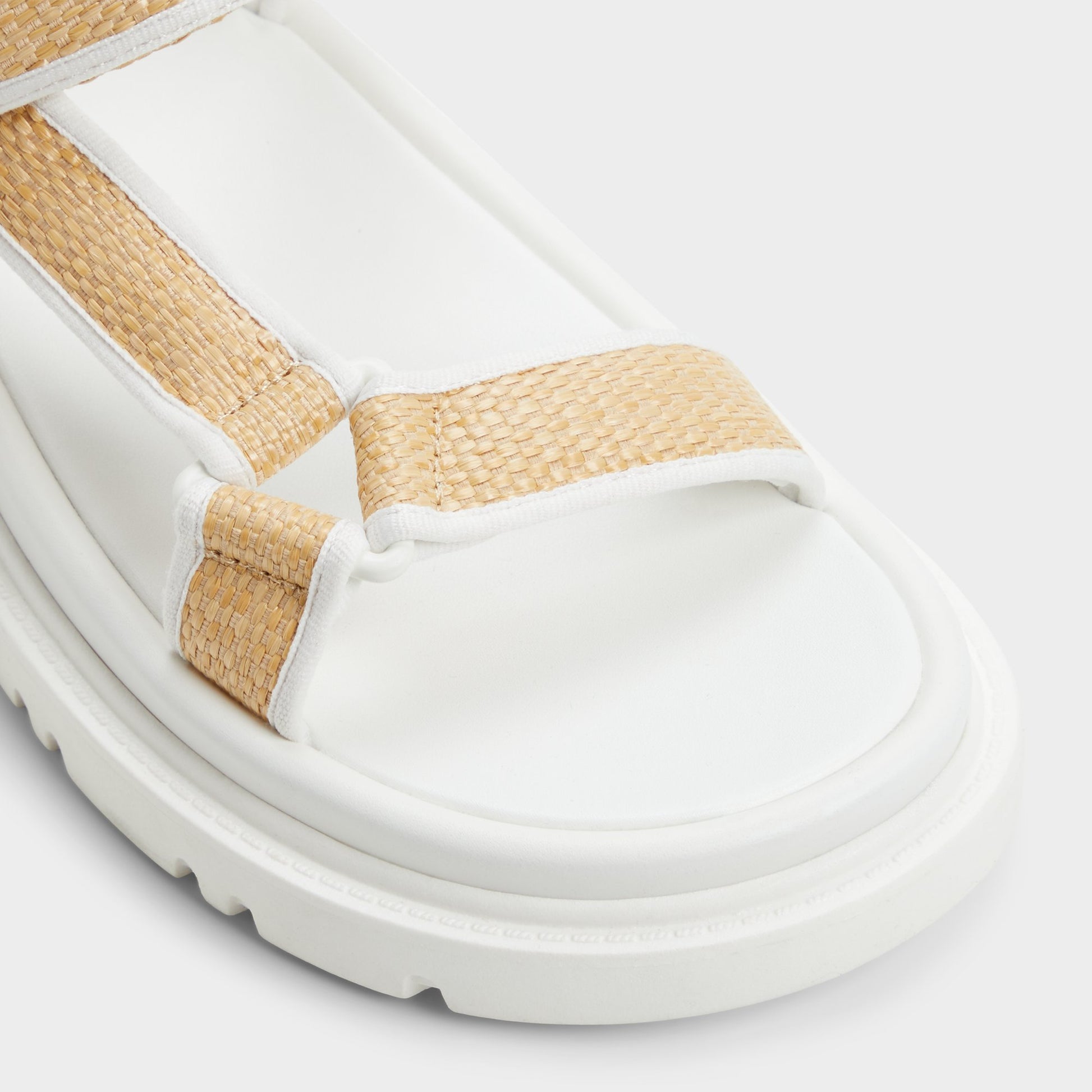 Close-up of the Natural Oceana Footbed sandal
