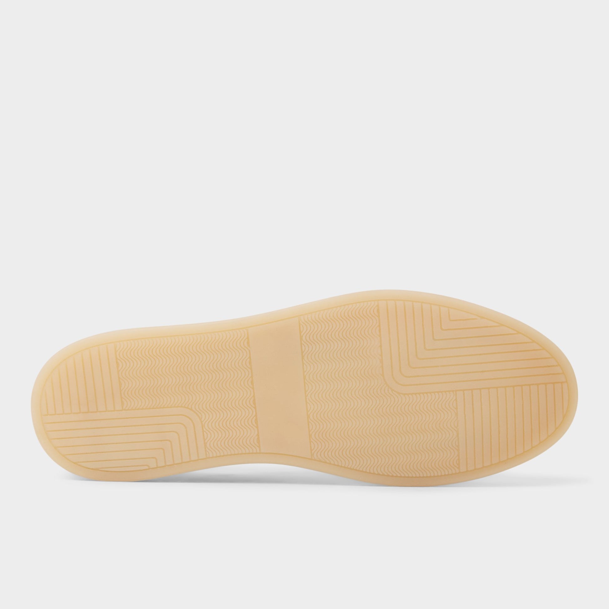 View of Taupe Stazo Boat shoe's sole